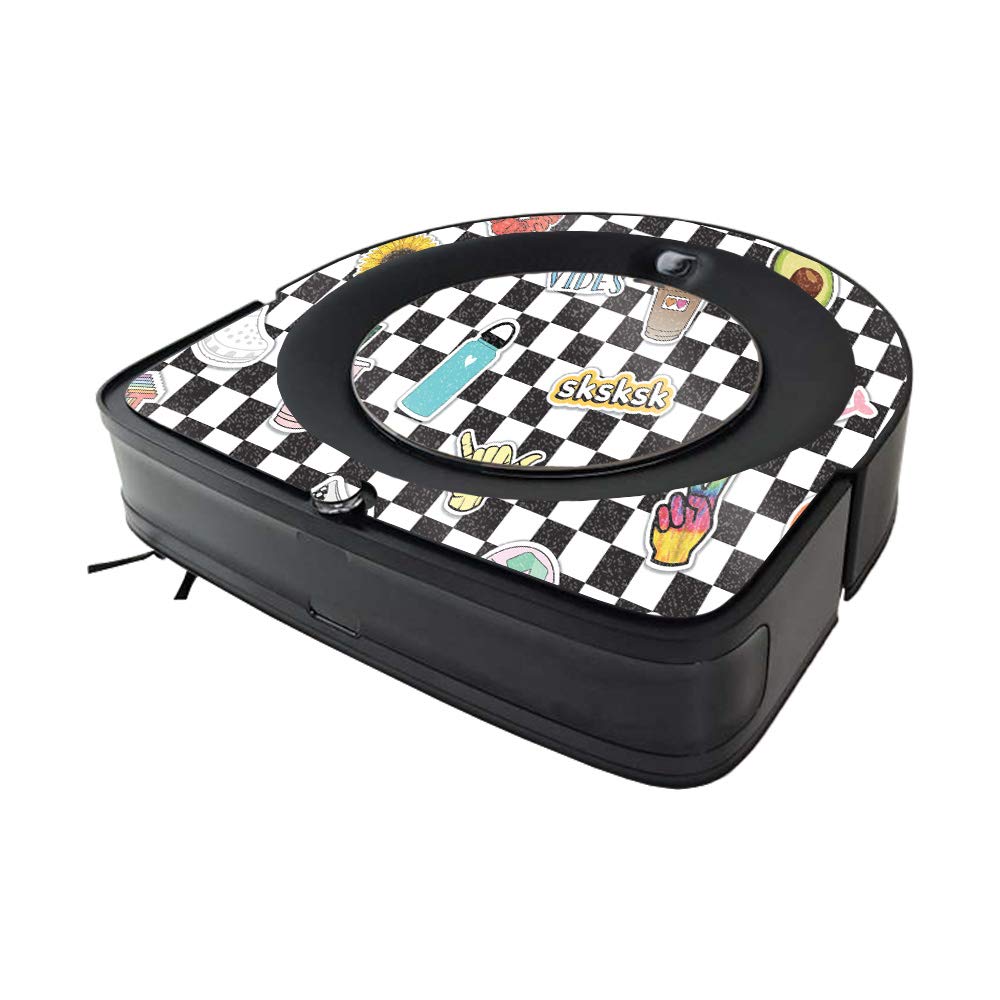 MightySkins Glossy Glitter Skin for iRobot Roomba s9 Vacuum - VSCO Girl Style | Protective High-Gloss Finish | Easy to Apply & Change | Made in USA | Perfect for Home Decor & Personalizing Your Robot Vacuum