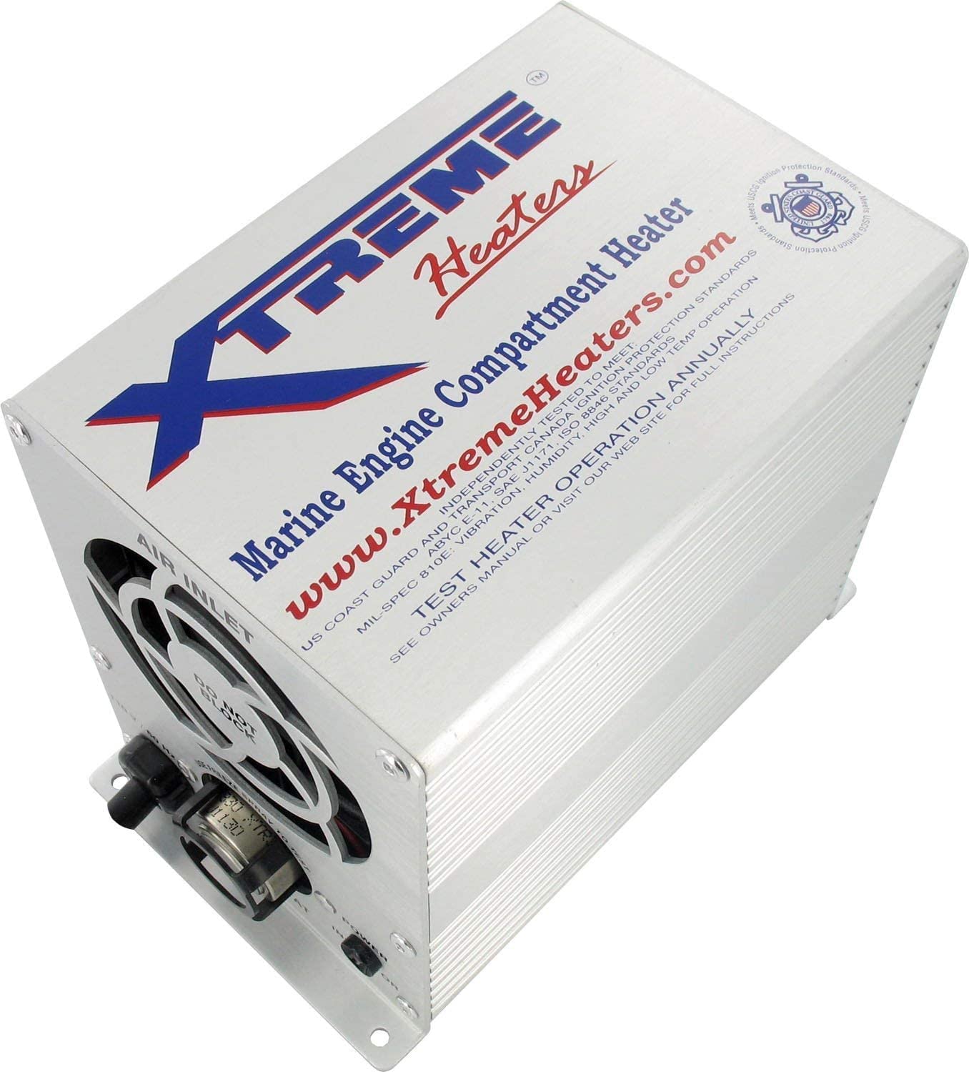 Xtreme 400W Marine Boat Heater - Engine Compartment & Bilge Heater for Boats up to 24ft | Freeze Protection for Cabin, Well House & Greenhouse | All-Weather Boat Heater for Winter & Cold Climate Use