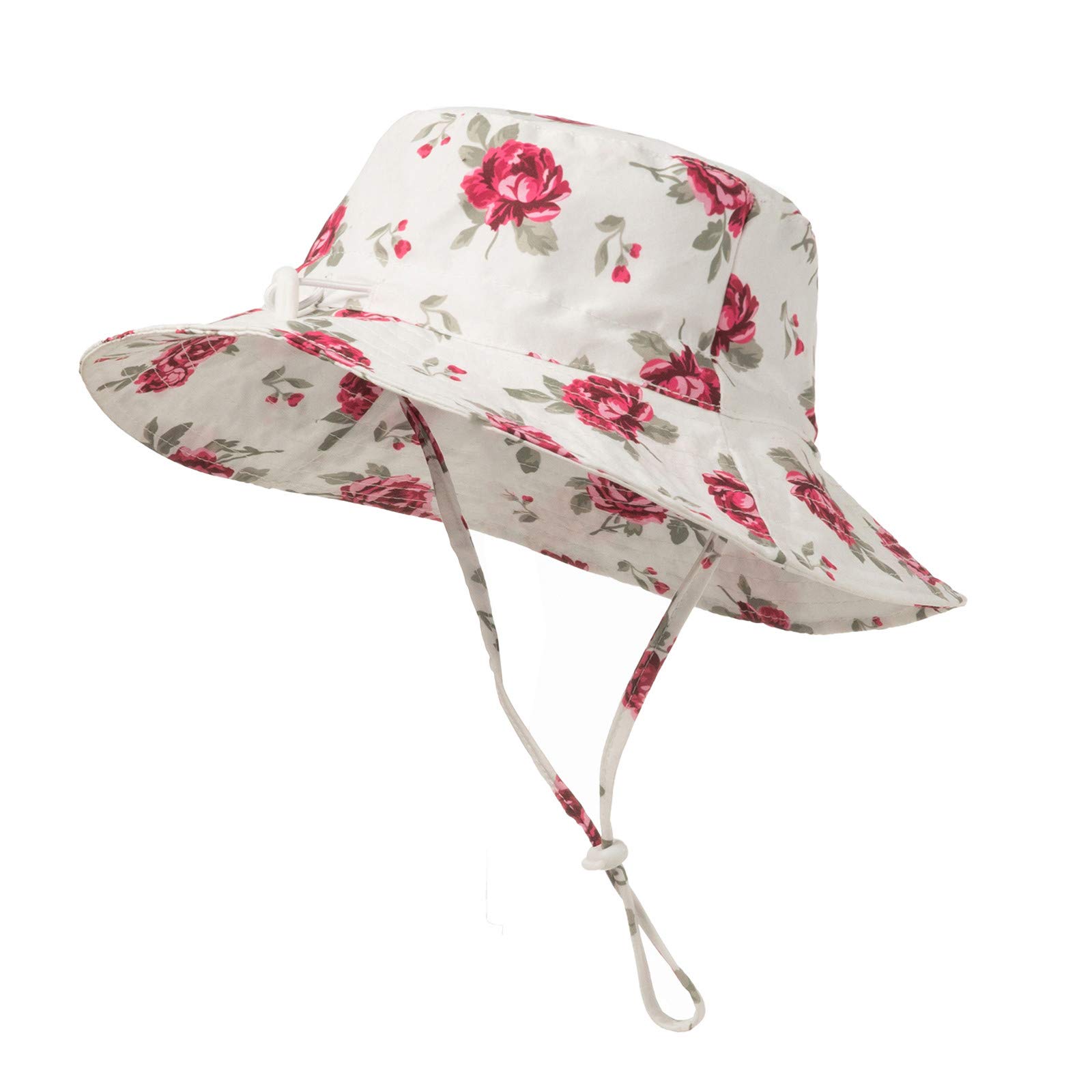 Floral Kids Beach Hat - Breathable Sun Protection Baby Fisherman Hat for Boys & Girls - Perfect for Beach, Pool, and Outdoor Summer Activities