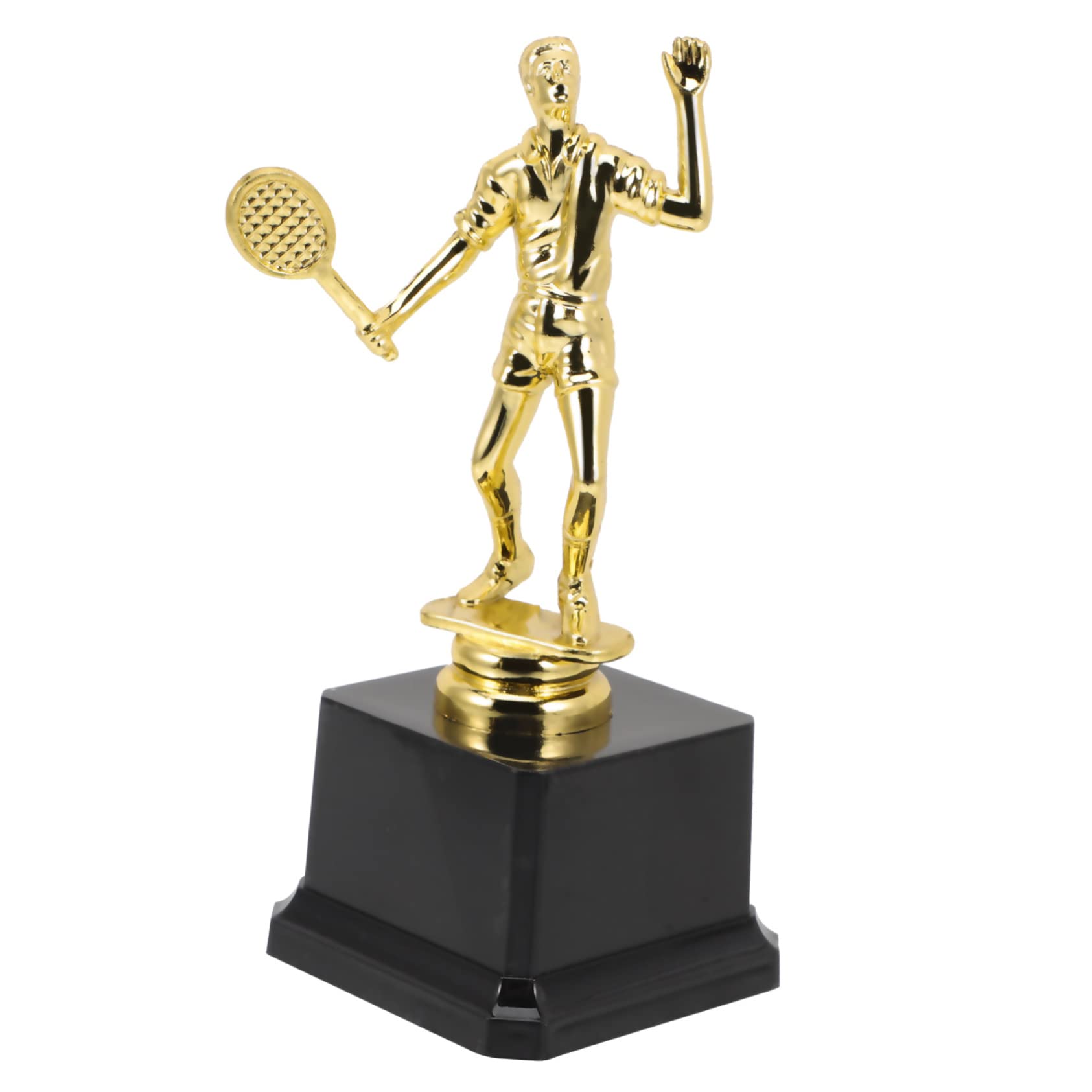 BRIGHTFUFU 3-Piece Exquisite Badminton Trophy Awards Set - Mini Plastic Decorative Trophies for Kids - Perfect for Sports Awards, School Competitions & Party Decorations