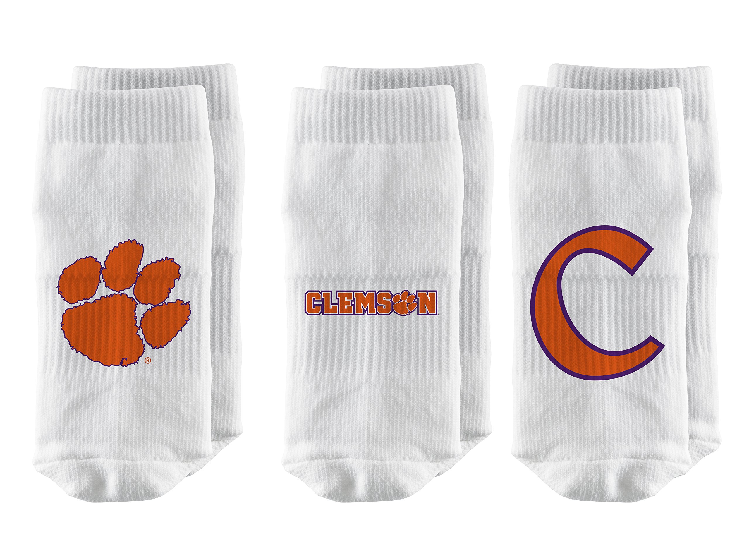 Strideline NCAA Baby Socks 3-Pack - Soft Cotton Infant Socks for Boys & Girls - Perfect for Sports, Gifts & Everyday Wear