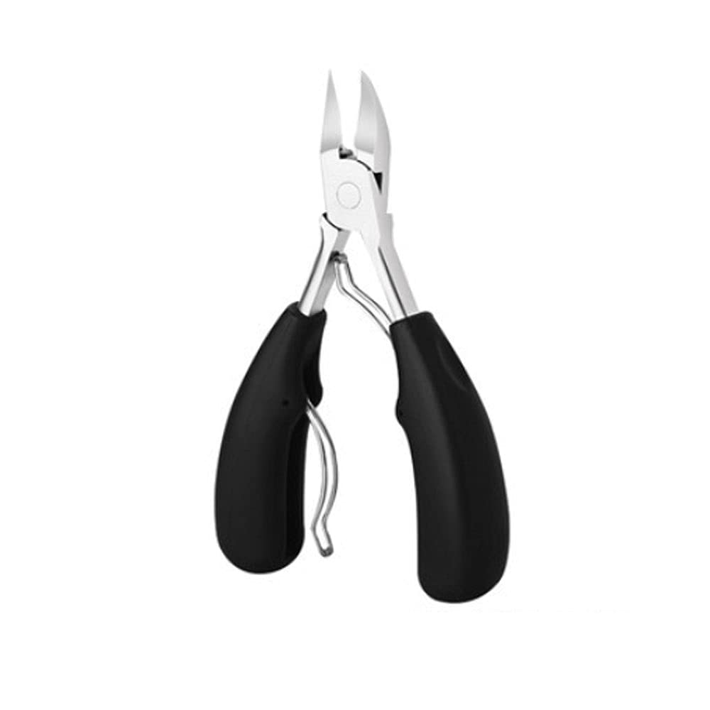 Professional Nail Scissors for Toenails & Fingernails - Oblique Mouth Groove Design Pedicure Tool for Precise Trimming | Perfect for Home Grooming, Salon Use & Manicure Kits