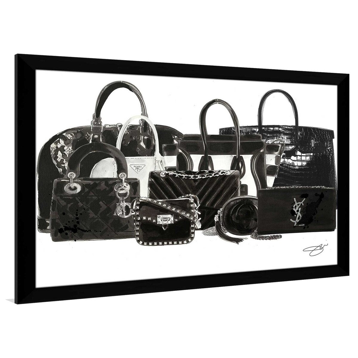 Stylish Jodi Print Acrylic Tote Bag - Trendy & Durable for Work, Gym, or Shopping | Bag Goals Collection