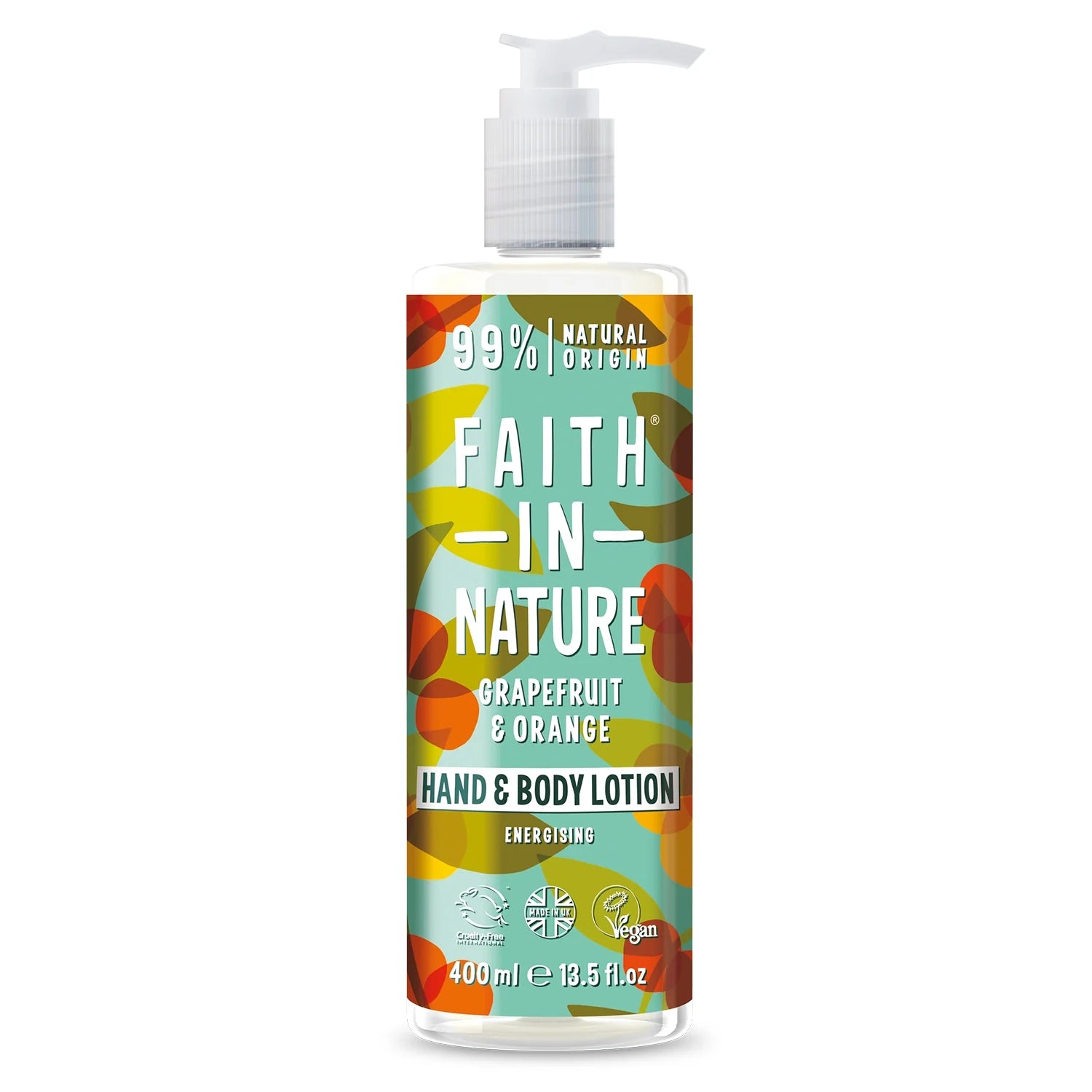 Faith In Nature Grapefruit & Orange Hand & Body Lotion 400ml - Natural Moisturizing Lotion for Dry Skin - Perfect for Daily Hydration & Spa Days