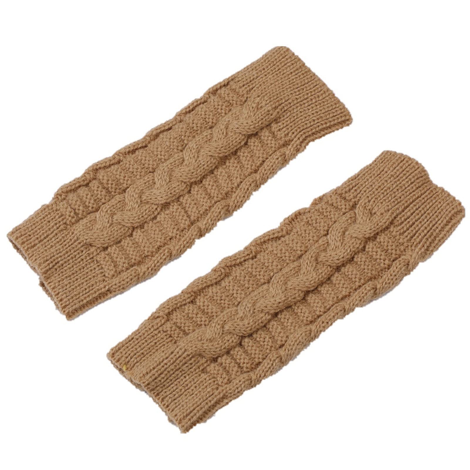 Unisex Fingerless Knit Gloves for Men & Women - Warm Winter Riding Gloves - Korean Style Fashion Accessory for Cycling, Motorcycle & Outdoor Activities