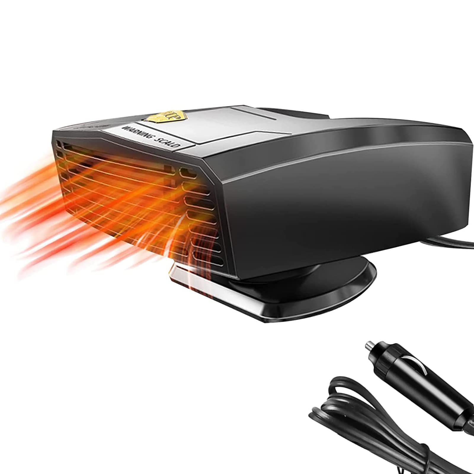 ZPYXBH 12V/24V Portable Car Heater - Fast Heating Defroster & Defogger for Car, SUV, Truck, RV - Cigarette Lighter Plug-In for Winter Warmth & Clear Windscreen