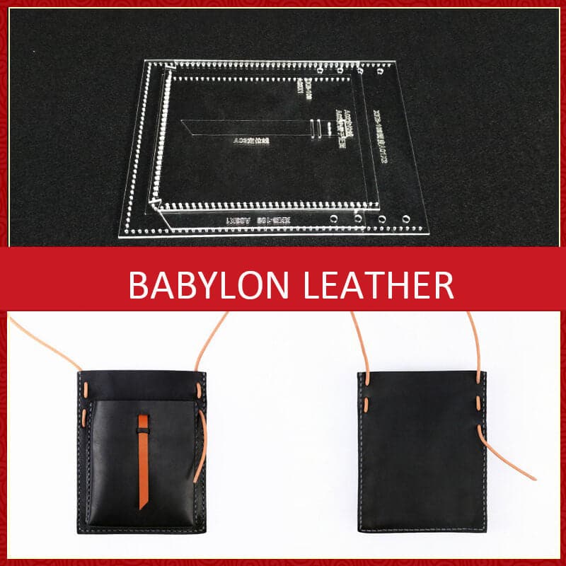BABYLON™ XKB 109 Leather Craft Stencil Template for DIY Leatherworking Projects - Perfect for Wallet Making, Belt Crafting & Leather Accessories Design