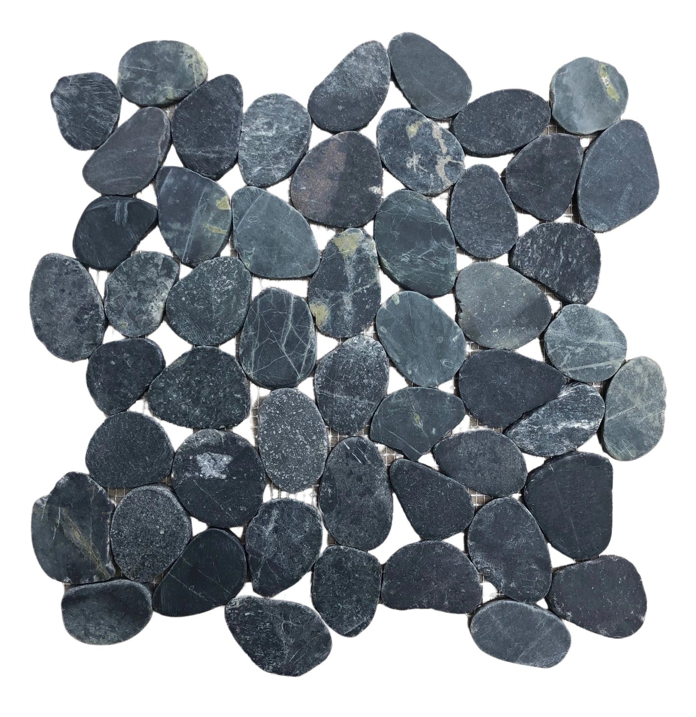 Coastal Pebbles Mosaic Tiles - Natural Java Onyx Stone for Bathroom Backsplash, Kitchen Wall Decor & Outdoor Garden Design