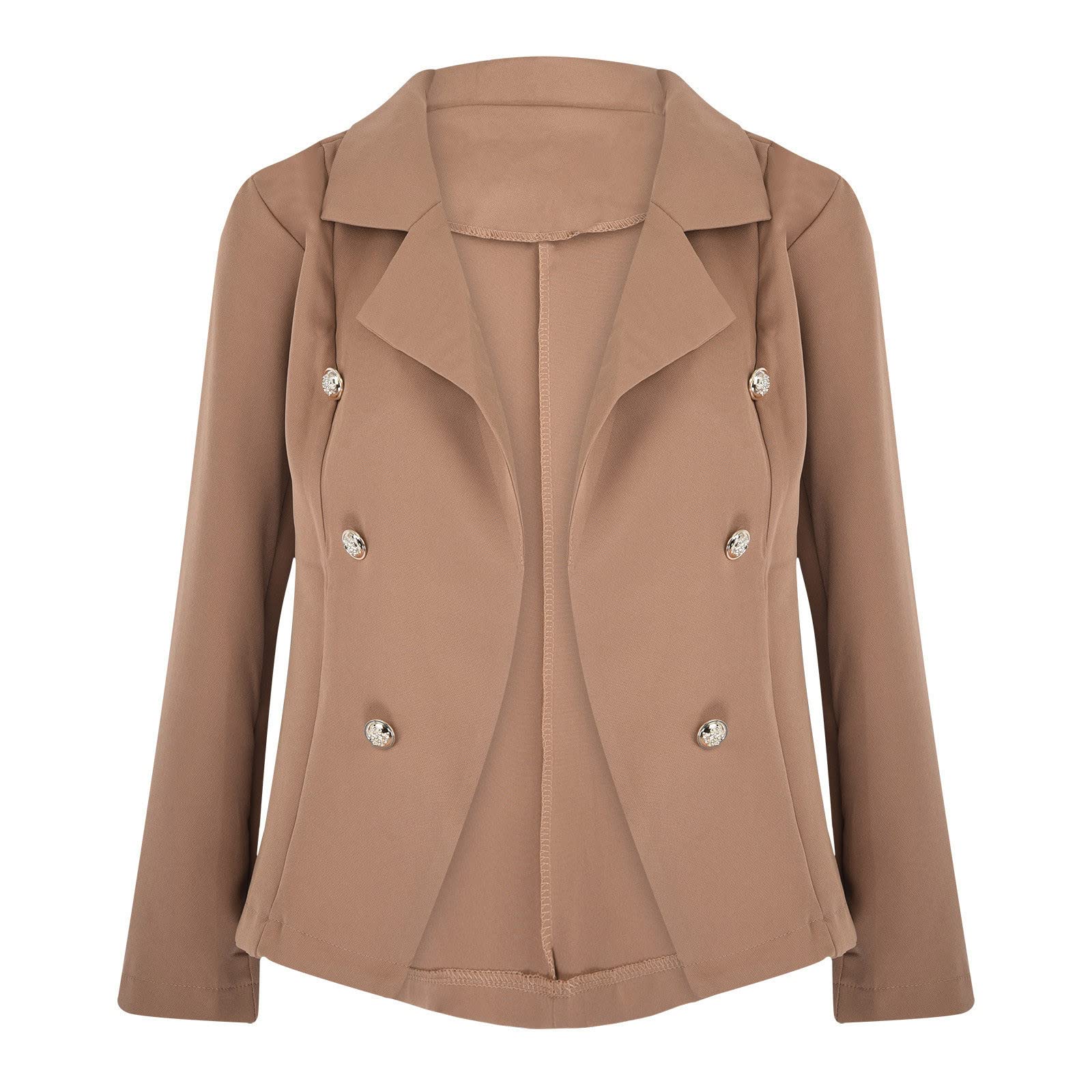 Women's Slim Fit Blazer - One Button Office Jacket for Work & Business