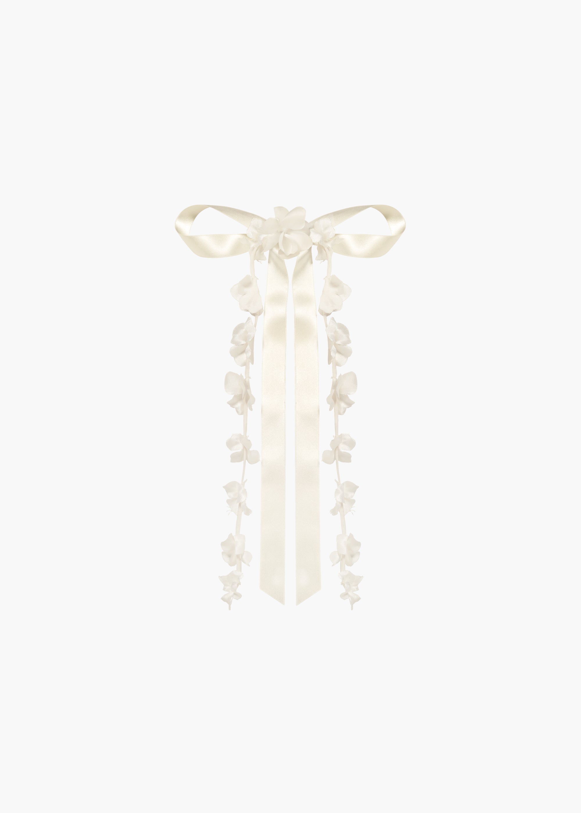 Elegant Juliet Bow Barrette Hair Clip - Cream Color for Women & Girls - Perfect for Weddings, Parties & Everyday Wear