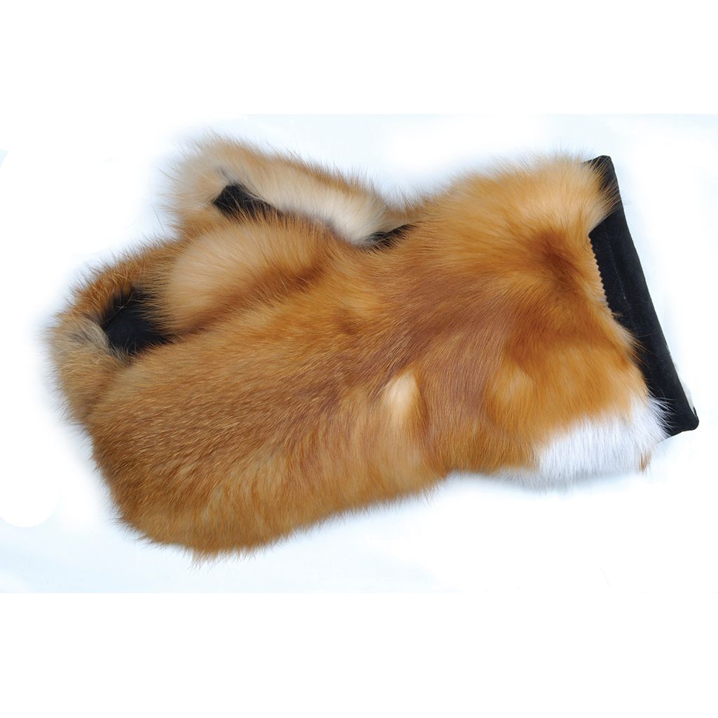 Genuine Red Fox Fur Lined Ultra Warm Winter Gloves for Men & Women - Perfect for Skiing, Snowboarding & Cold Weather Activities