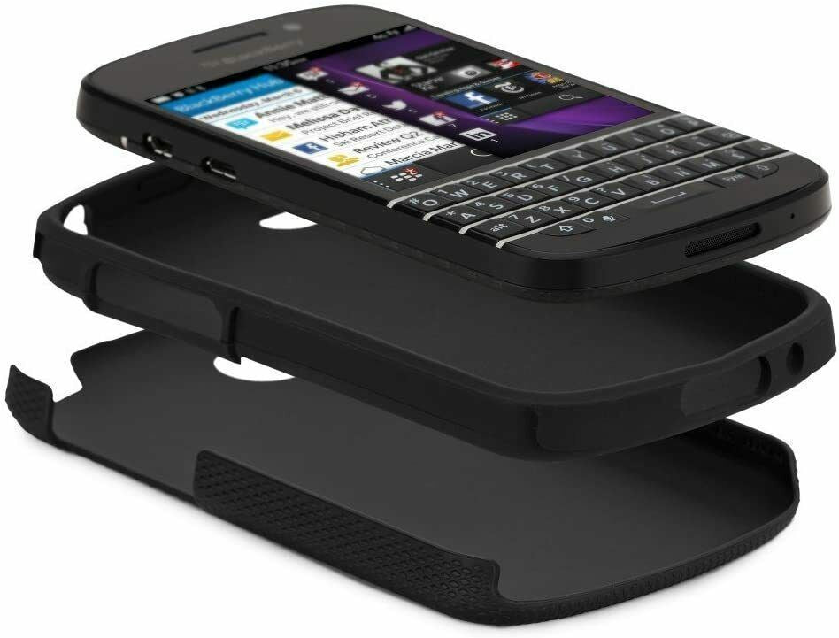 Case Mate Tough Case Cover for BlackBerry Q10 - Shockproof Protective Phone Case (Black, Model CM027465) - Perfect for Outdoor Activities & Daily Protection