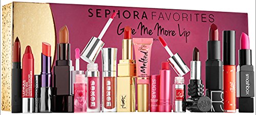 Sephora Favorites Give Me More Lip Set - 15 Luxe Lip Products (Lipstick, Gloss & Balm) for Full, Hydrated Lips - Perfect for Gifts, Parties & Everyday Glam