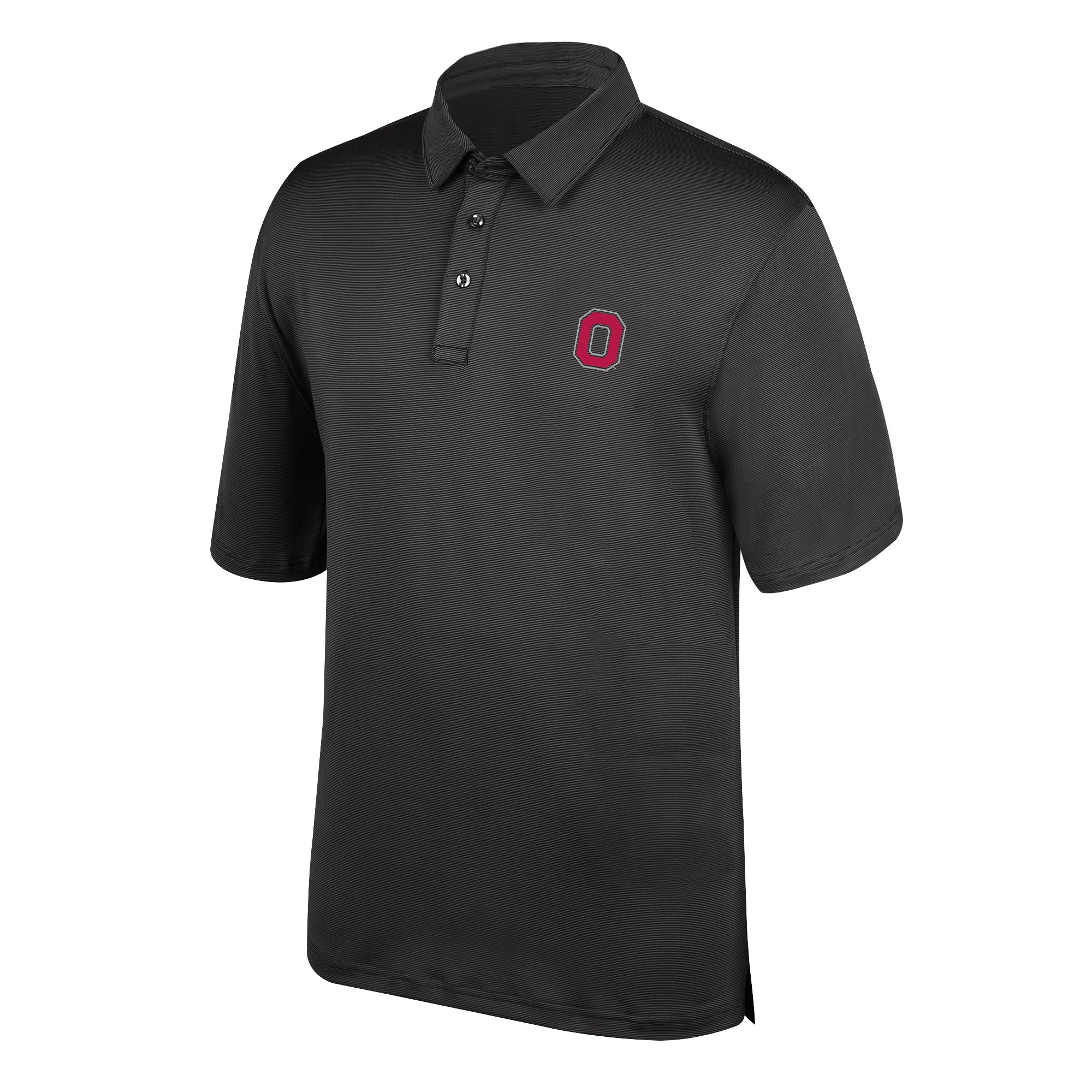 J America NCAA Men's Yarn-Dyed Striped Polo Shirt - Comfortable Cotton Golf & Casual Wear for College Sports Fans