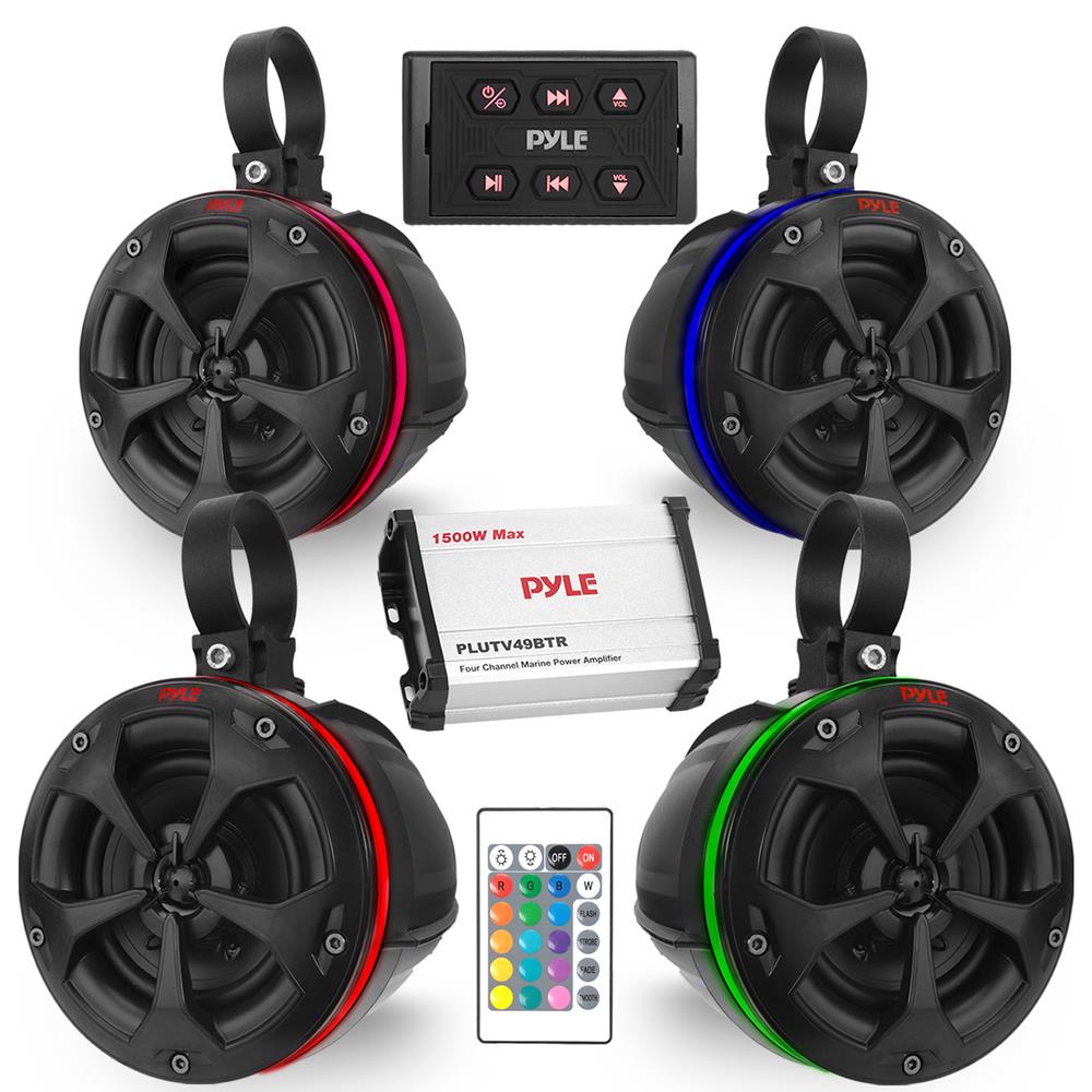 Premium Marine Wakeboard Tower Speaker System - Waterproof Bluetooth Speakers for Boats - Perfect for Wakeboarding, Watersports & Outdoor Adventures