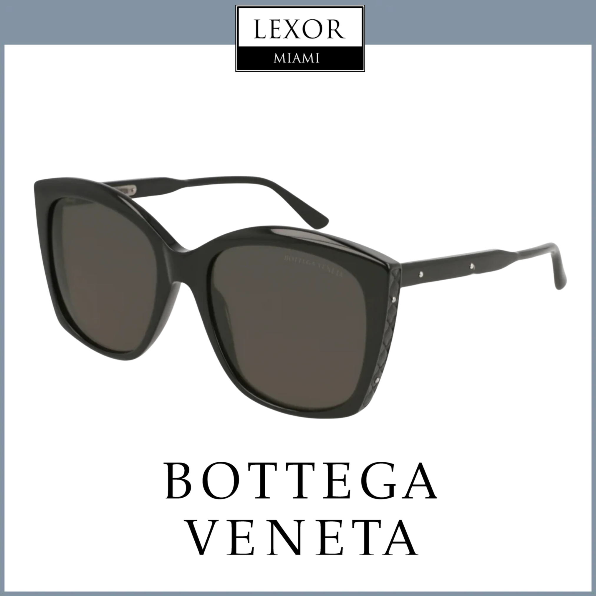 Bottega Veneta BV0182S 001 55mm Women's Sunglasses - UV Protection, Polarized Lenses for Fashion & Outdoor Activities