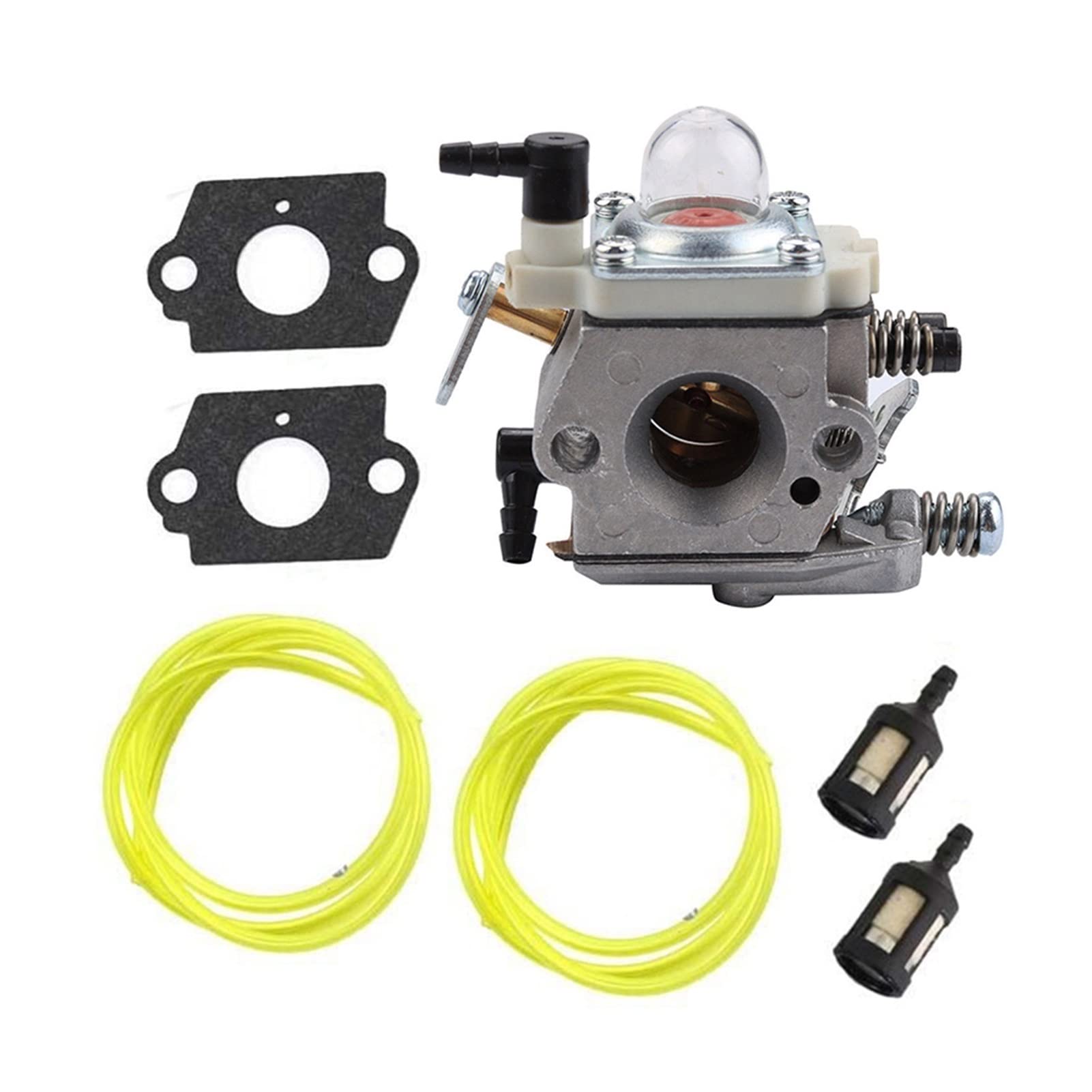 YAKESTYLE 7-Piece Carburetor Kit for Walbro WT-990 & WT-990-1 - Lawn Mower Carburetor Attachment Set - Compatible with Outdoor Power Tools & Small Engine Equipment - Perfect for Lawn Care, Landscaping & Garden Maintenance