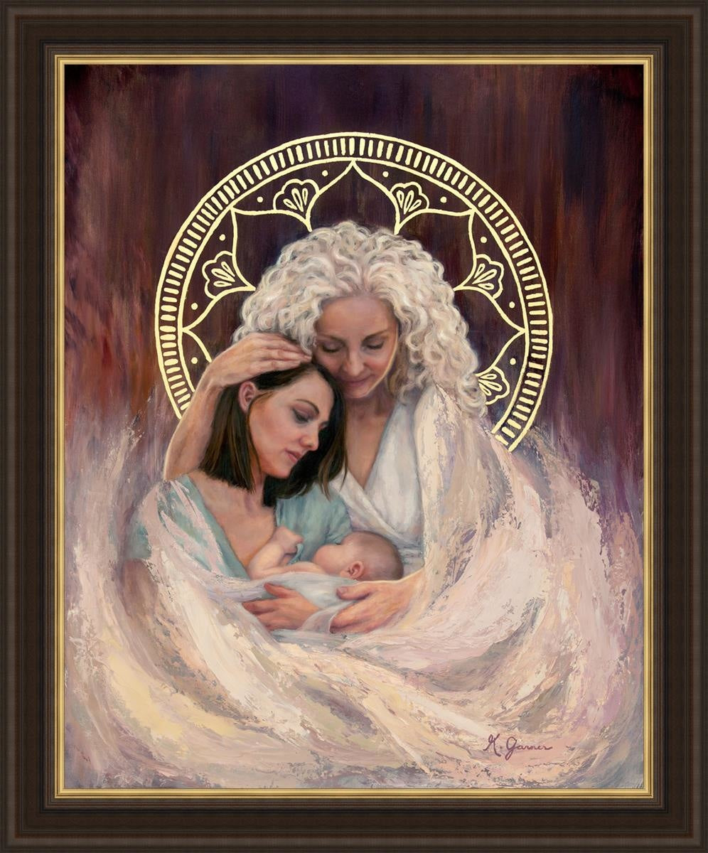 Mother's Embrace Large Wall Art - Stunning Canvas Print for Living Room, Bedroom & Nursery Decor - Perfect Gift for Mother's Day & Housewarming