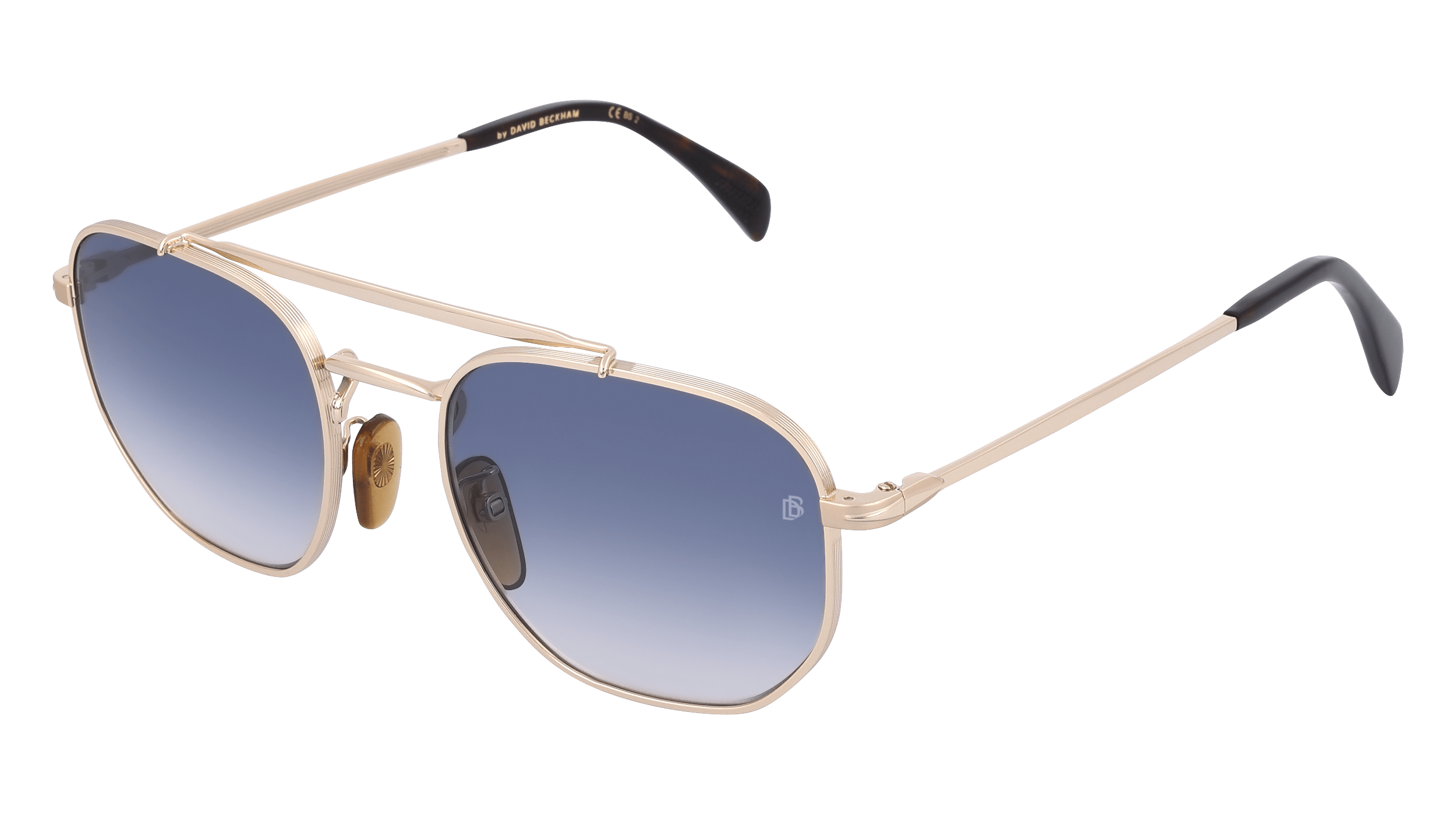 David Beckham DB 1079/S 06J 5420 Polarized Sunglasses for Men - UV Protection Aviator Style Shades for Driving, Beach & Outdoor Activities