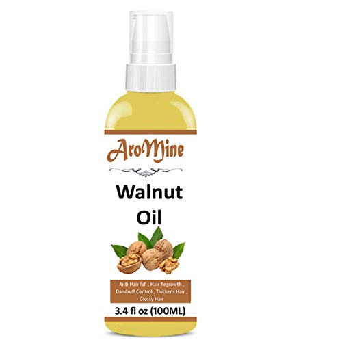 Pure & Natural Walnut Oil for Hair Growth & Scalp Care - 100ml Hair Massage Oil for Thicker, Healthier Hair - Perfect for Daily Hair Treatment & Relaxing Scalp Massage