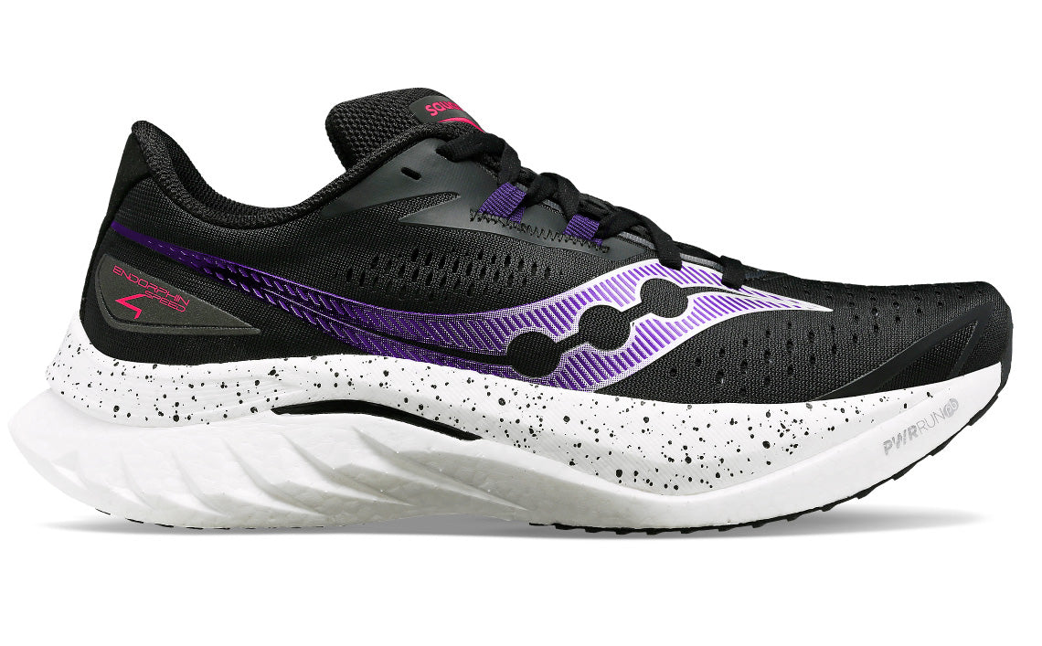 Women's Endorphin Speed 4 Running Shoes - Lightweight & Cushioned for Marathon Training (100% Black) - Perfect for Road Running, Jogging & Gym Workouts