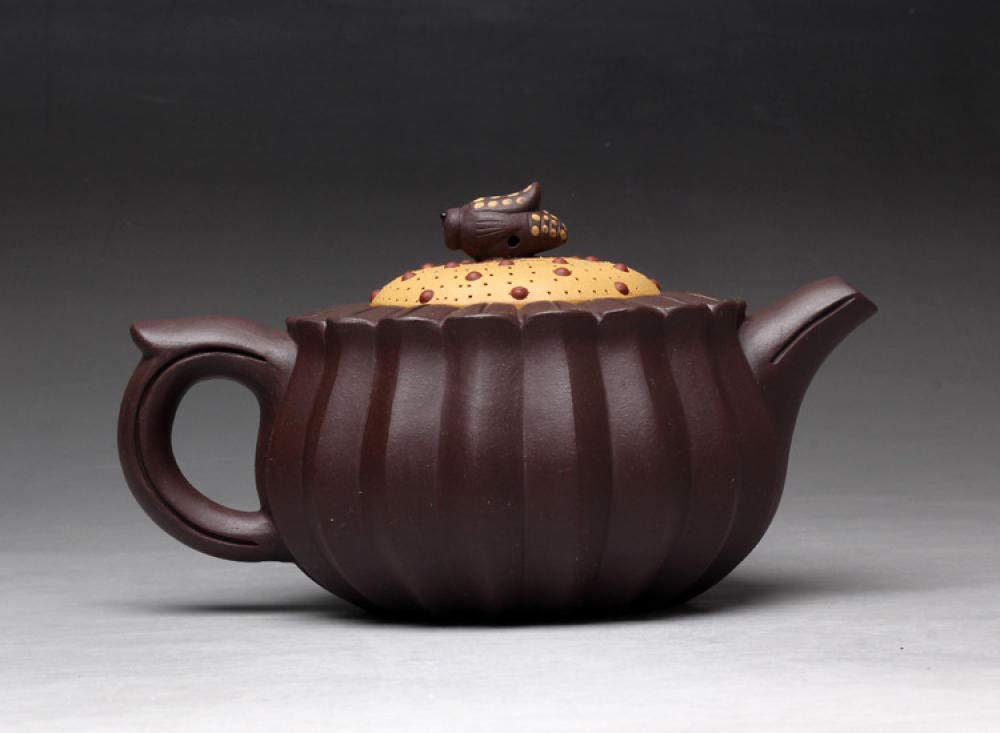 Premium Handmade Purple Clay Teapot - 350ml Yixing Zisha Ceramic Kung Fu Tea Set for Brewing Oolong & Pu-erh | Traditional Chinese Tea Ceremony Accessory