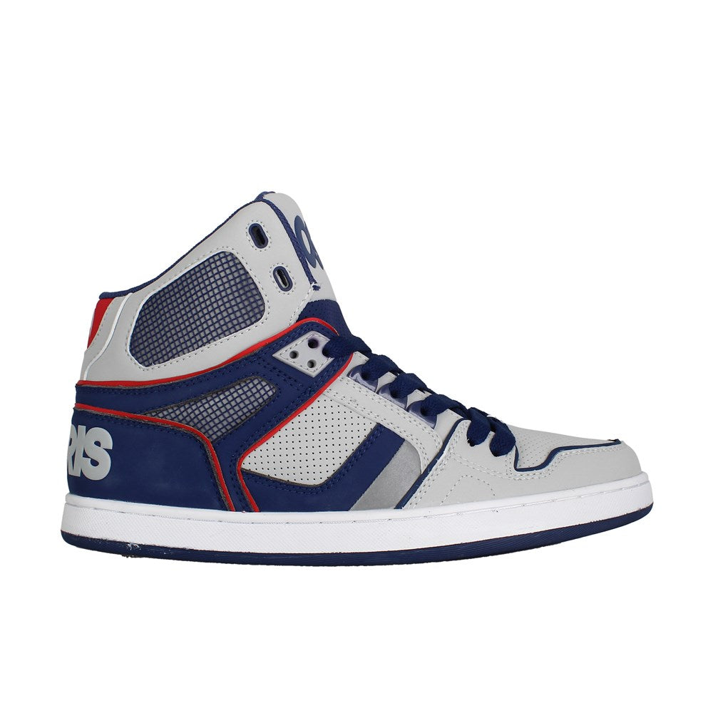 Osiris NYC 83 CLK Skate Shoes for Men - Navy/Grey/Red Colorway - Perfect for Skateboarding, Streetwear & Casual Fashion