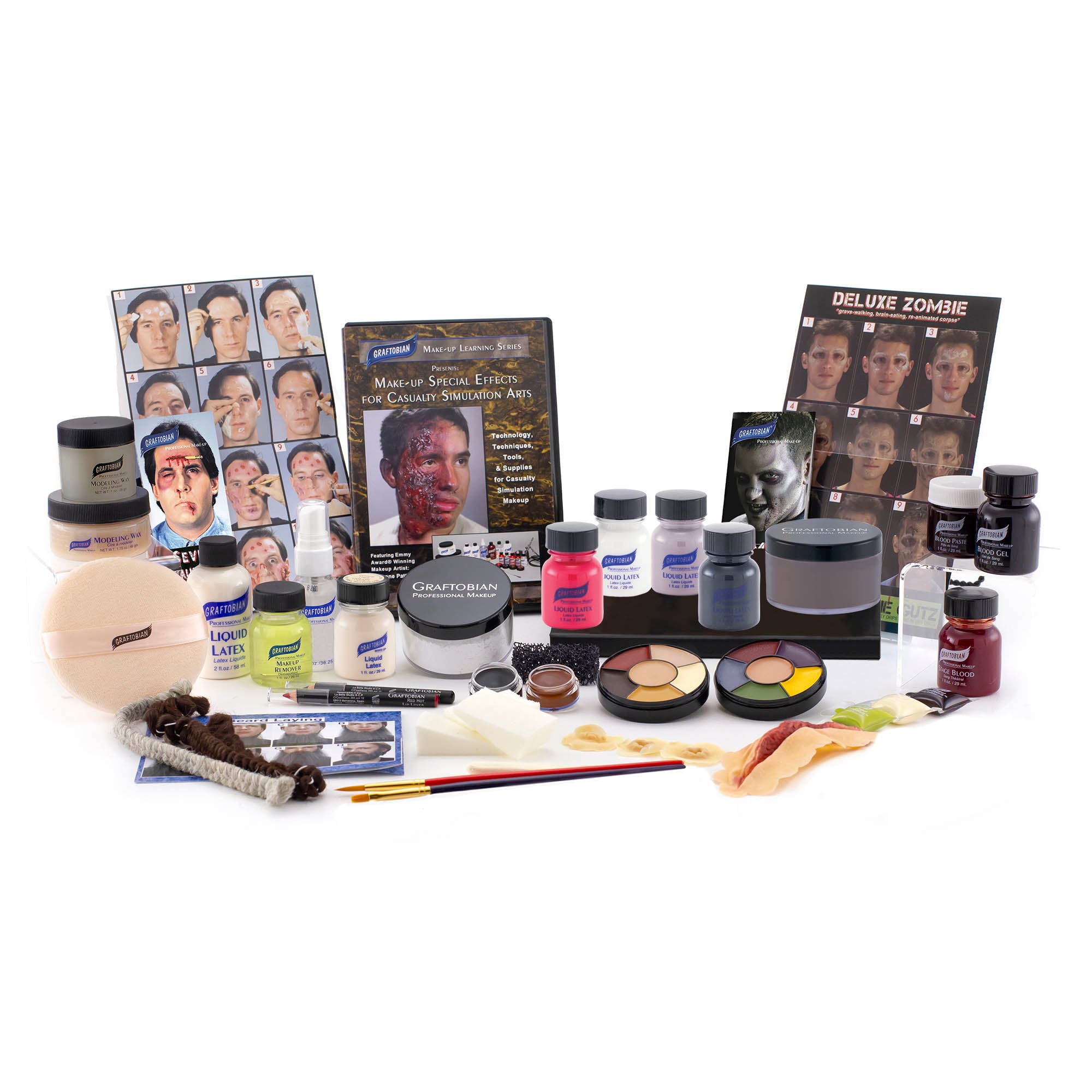 Graftobian Special FX Trauma Pro Makeup Kit - Professional Halloween, Cosplay & Movie Special Effects Makeup Set for Wounds, Scars & Bruises - Perfect for Theatrical, Horror & SFX Artists