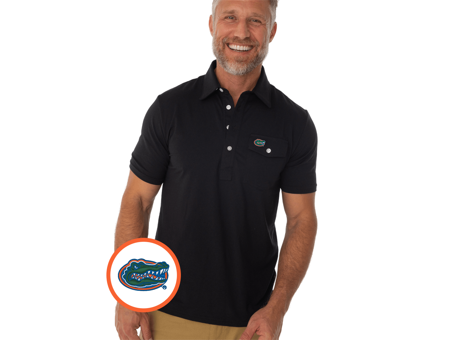 Florida Coach's Performance Players Shirt by Albert Mark - Breathable Black Athletic Shirt for Baseball, Football & Soccer Coaches - Ideal for Training, Games & Team Events
