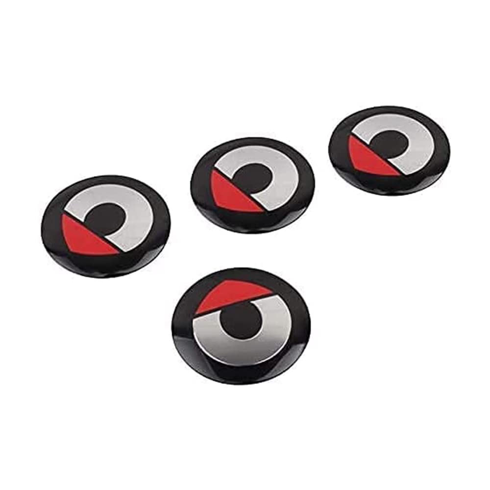 4 Pcs ABS Car Hub Caps 56.5mm - Wheel Center Cover with Logo for Smart Fortwo 450 451 453 & Forfour - Durable Rims Badge Accessories for Enhanced Vehicle Appearance & Protection
