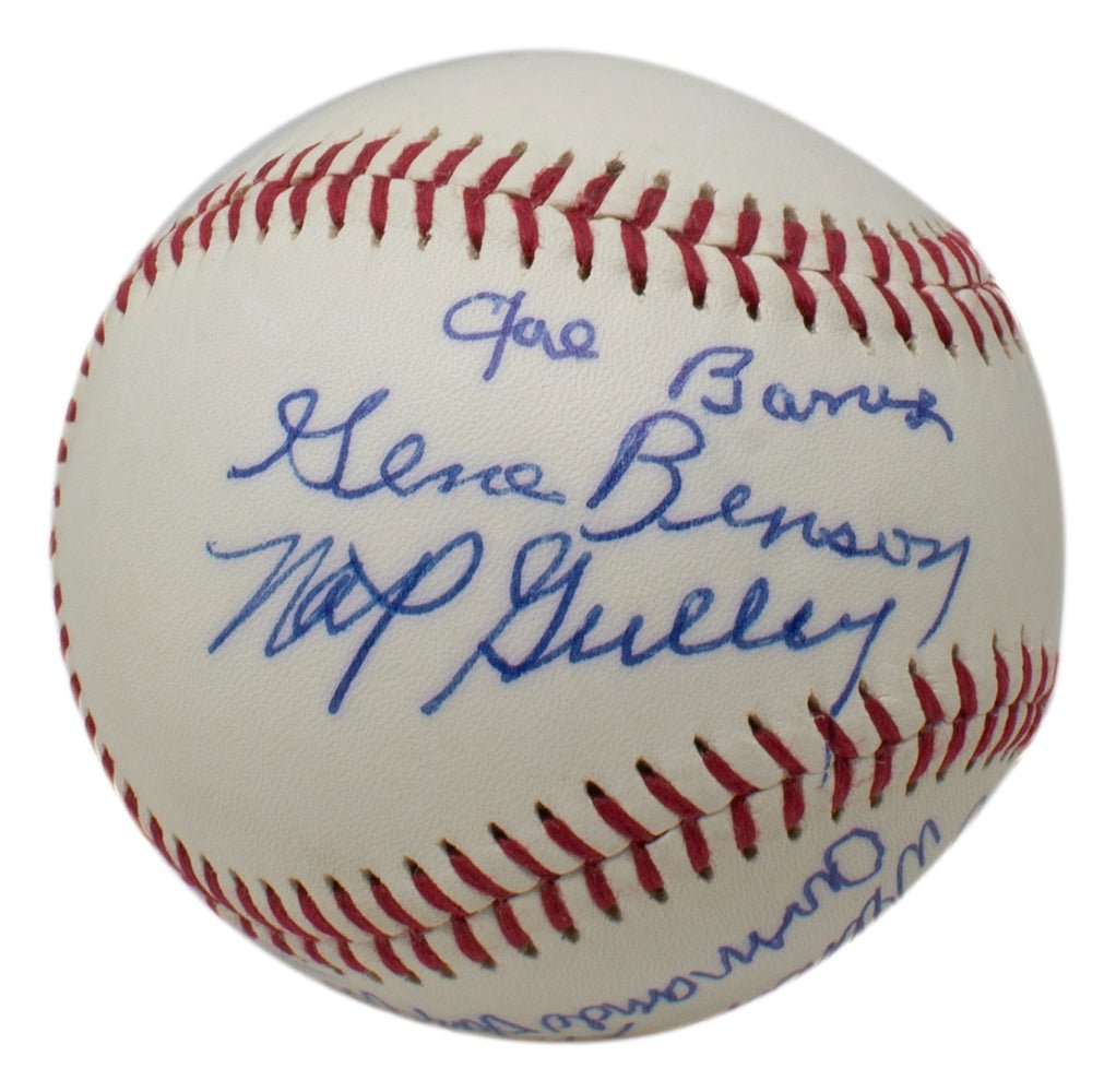 Authentic Negro League Legends Multi-Signed Baseball with 7 Signatures - BAS LOA AA13297 - Perfect for Sports Memorabilia Collectors & Baseball Fans