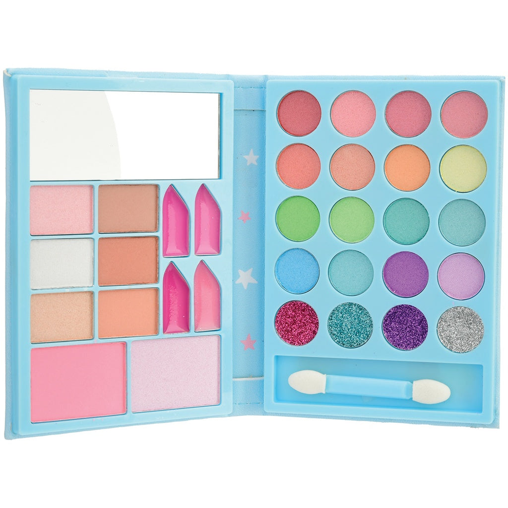 iScream Happy Makeup Palette Book - 12 Color Eyeshadow & Blush Palette for Women, Vegan & Cruelty-Free - Perfect for Daily Use, Party & Travel Makeup Kit