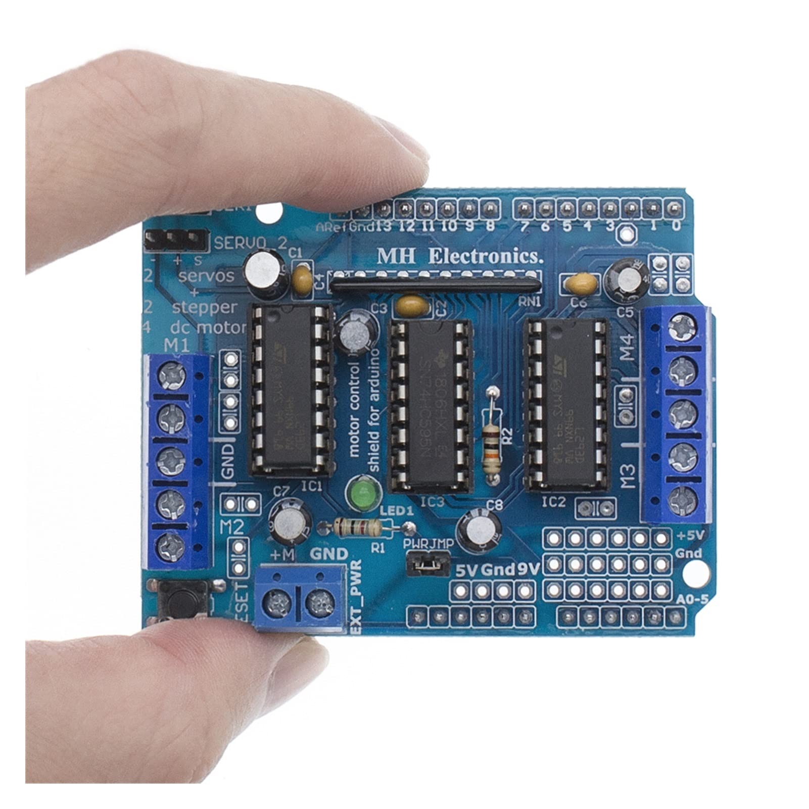 VIEUE 20pcs L293D Motor Driver Module - Dual H-Bridge Motor Control Board for Arduino, Raspberry Pi, DIY Robotics Projects - Perfect for RC Cars, Drones, and Automation Systems