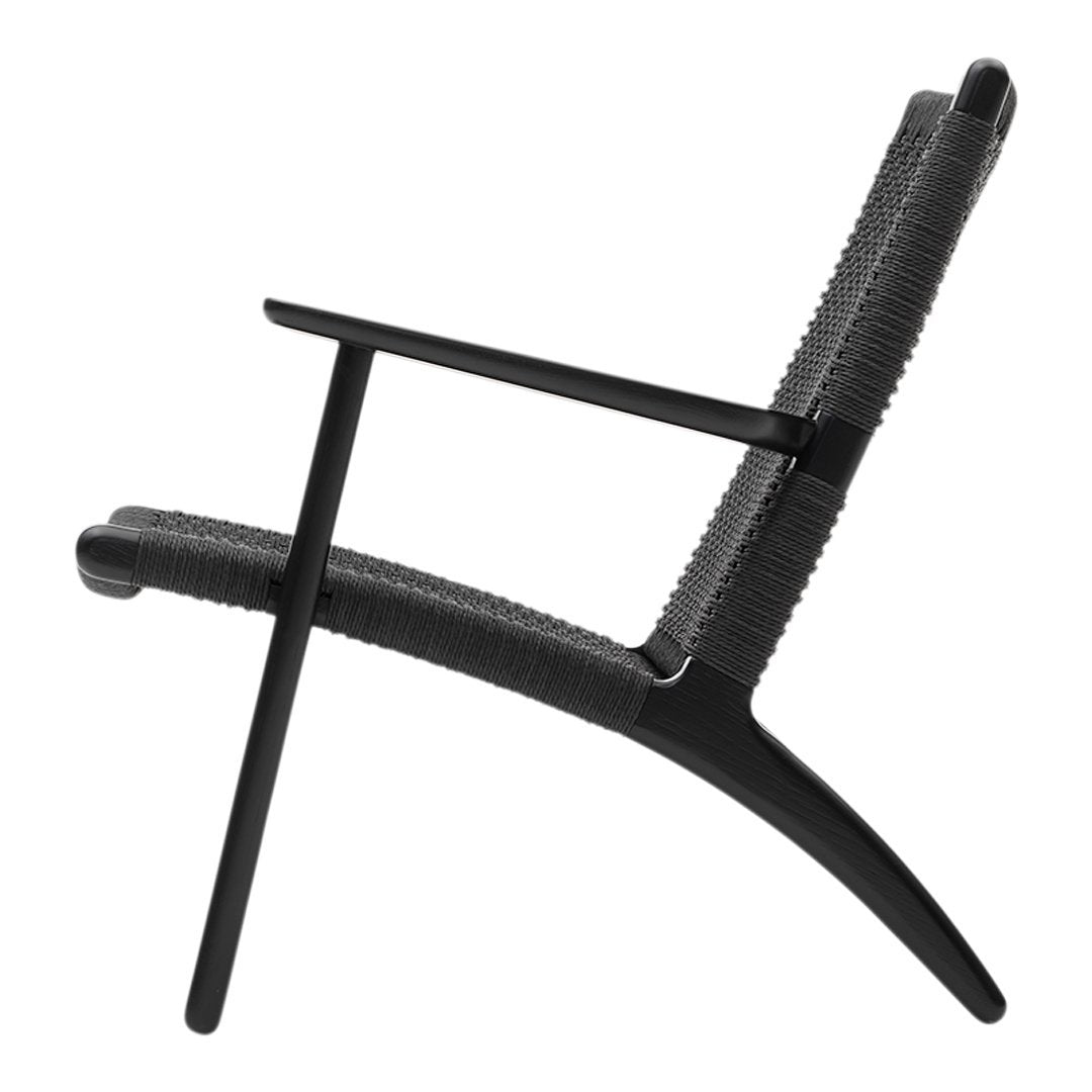 Hans Wegner CH25 Easy Chair - Mid-Century Modern Lounge Chair for Living Room, Office & Reading Nook - Premium Teak Wood & Paper Cord Design