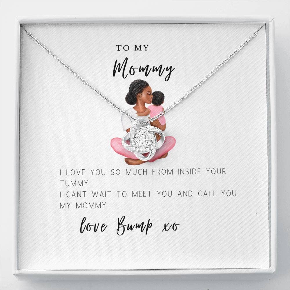 Customized Mom Necklace - Pregnancy Gift for Expecting Mothers | Anniversary & Mother's Day Jewelry with Heart Charm for Special Occasions