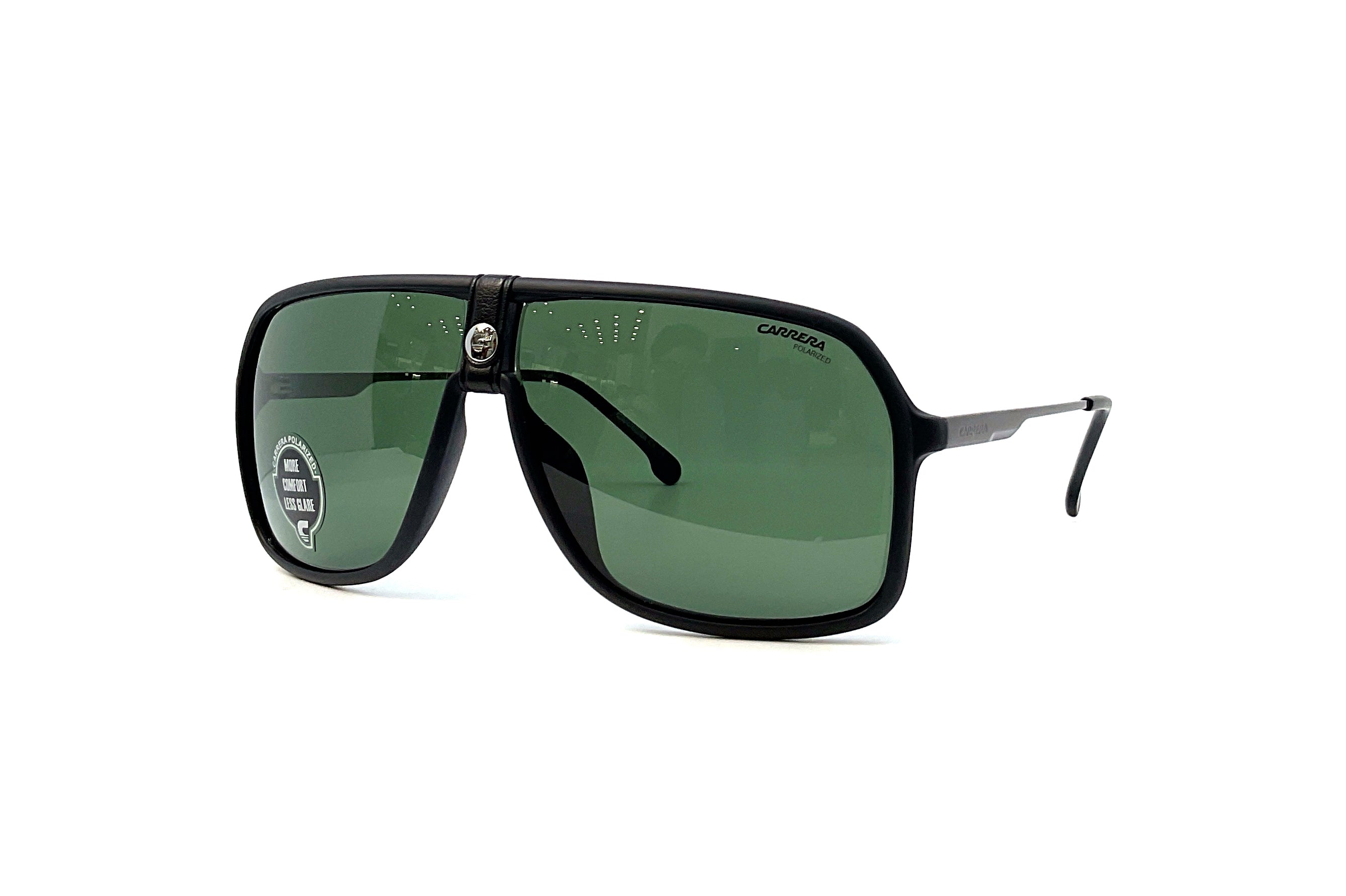 Carrera 1019/S Matte Black Sunglasses - Polarized UV Protection for Men & Women - Perfect for Driving, Running, and Outdoor Activities