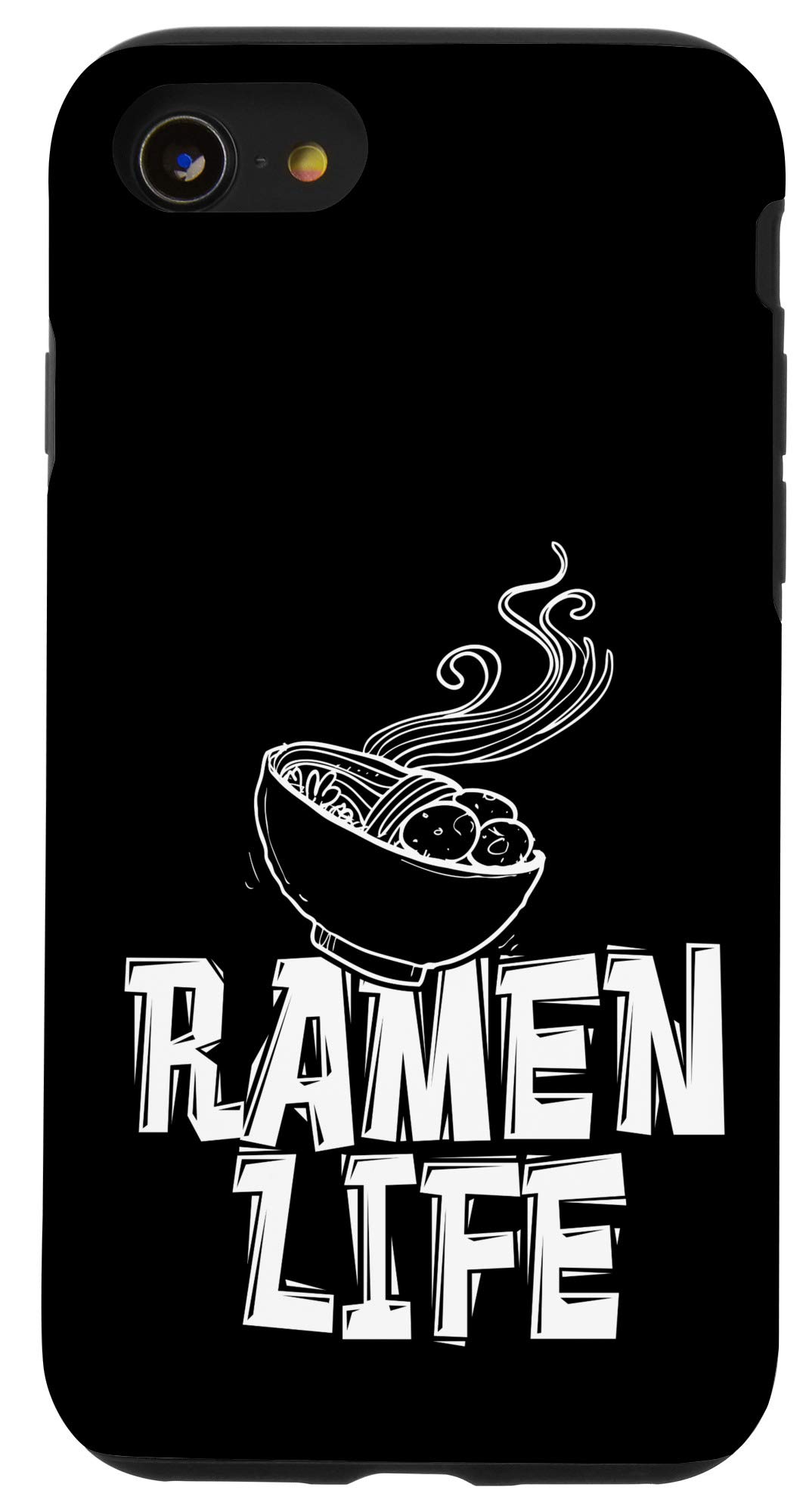 Funny Ramen Noodle Anime Phone Case for iPhone SE (2020)/7/8 - Cute Japanese Food Themed Protective Cover for Manga Fans - Perfect Gift for Anime Lovers & Kawaii Style Accessories