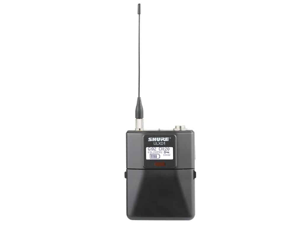Shure ULXD1 Digital Wireless Bodypack Transmitter - Professional Grade for Live Performances, Presentations & Broadcasts