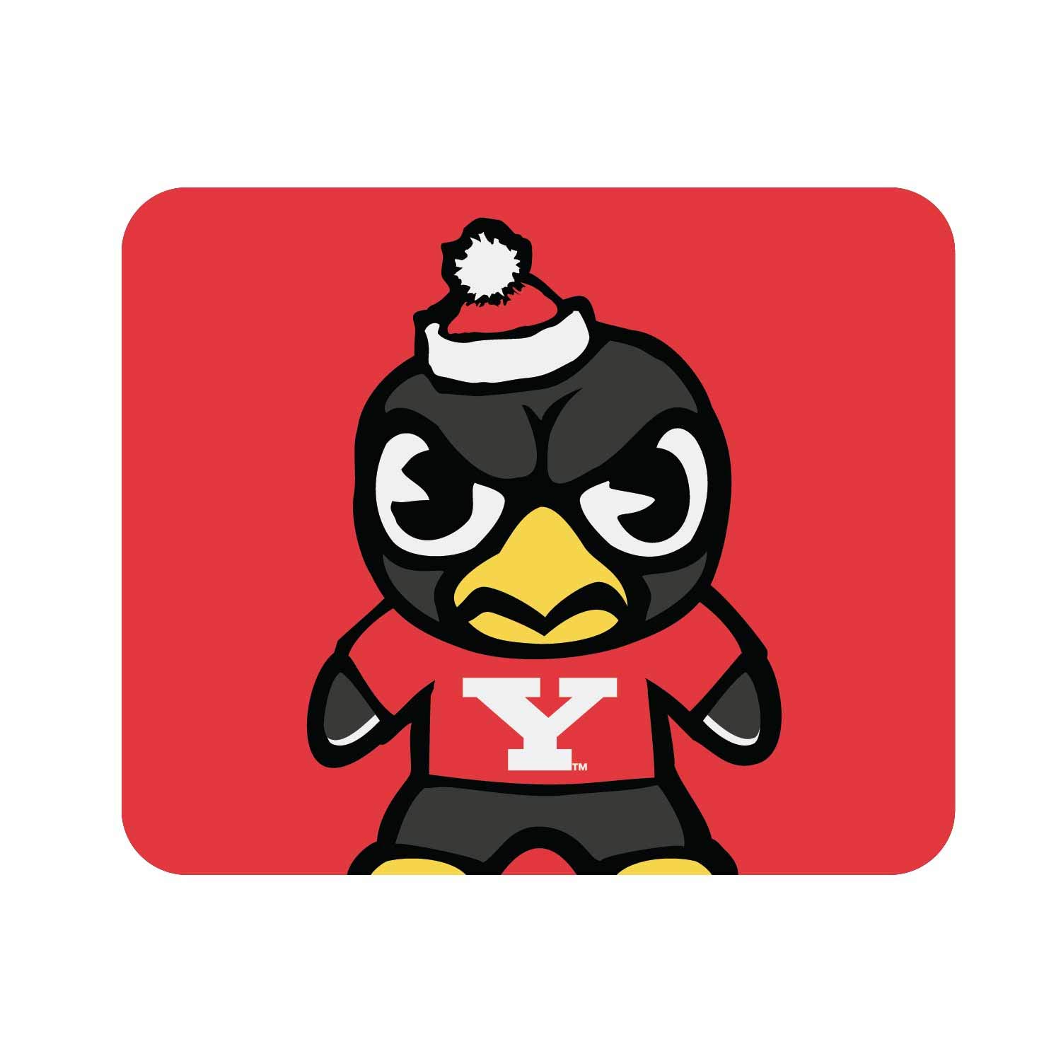 OTM Essentials Youngstown State University Standard Fabric Mouse Pad - Non-Slip Desk Accessory for Office & Gaming - Comfortable Computer Mousepad for Work, School & Home Use