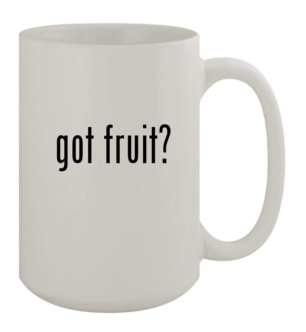 Got Fruit? - 15oz Ceramic White Coffee Mug for Home, Office & Gifts | Durable Tea Cup for Coffee Lovers, Breakfast & Daily Use
