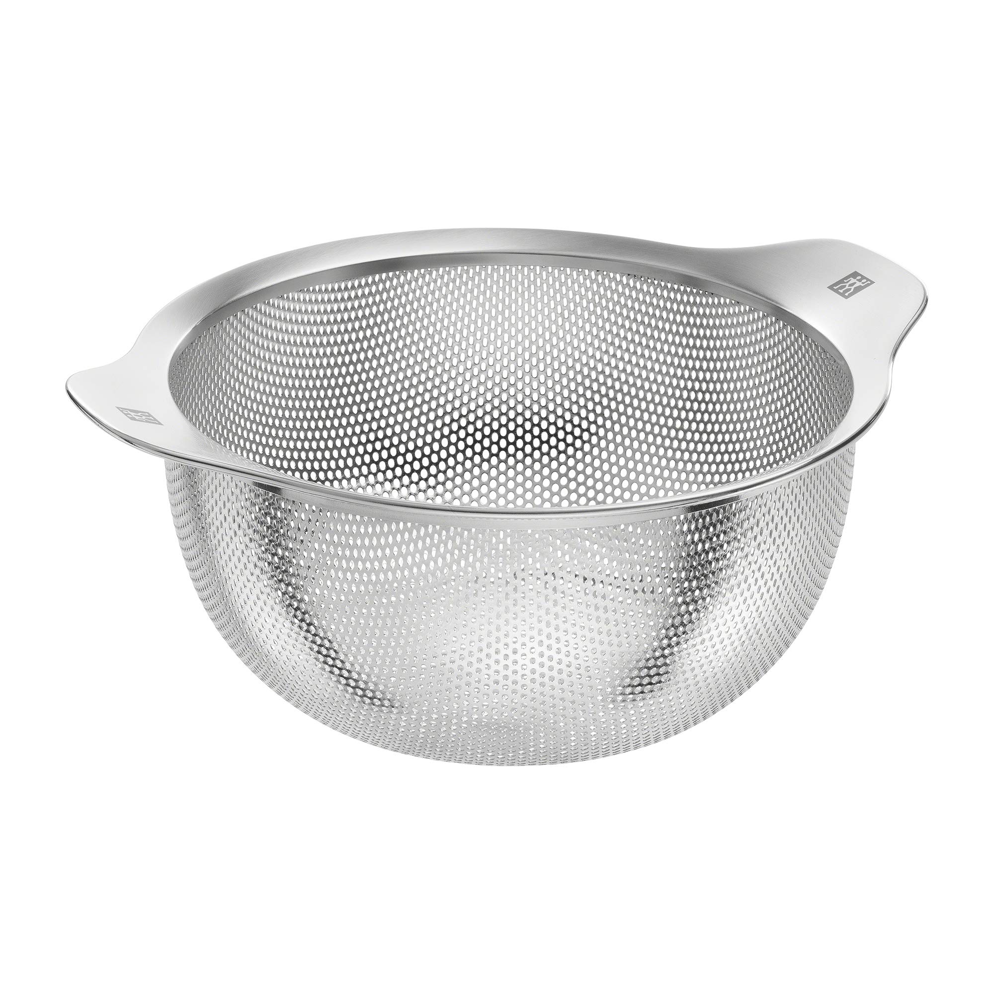ZWILLING 7.8-inch Stainless Steel Kitchen Strainer - Fine Mesh Colander for Pasta, Vegetables & Fruits - Perfect for Draining, Washing & Straining in Home Cooking