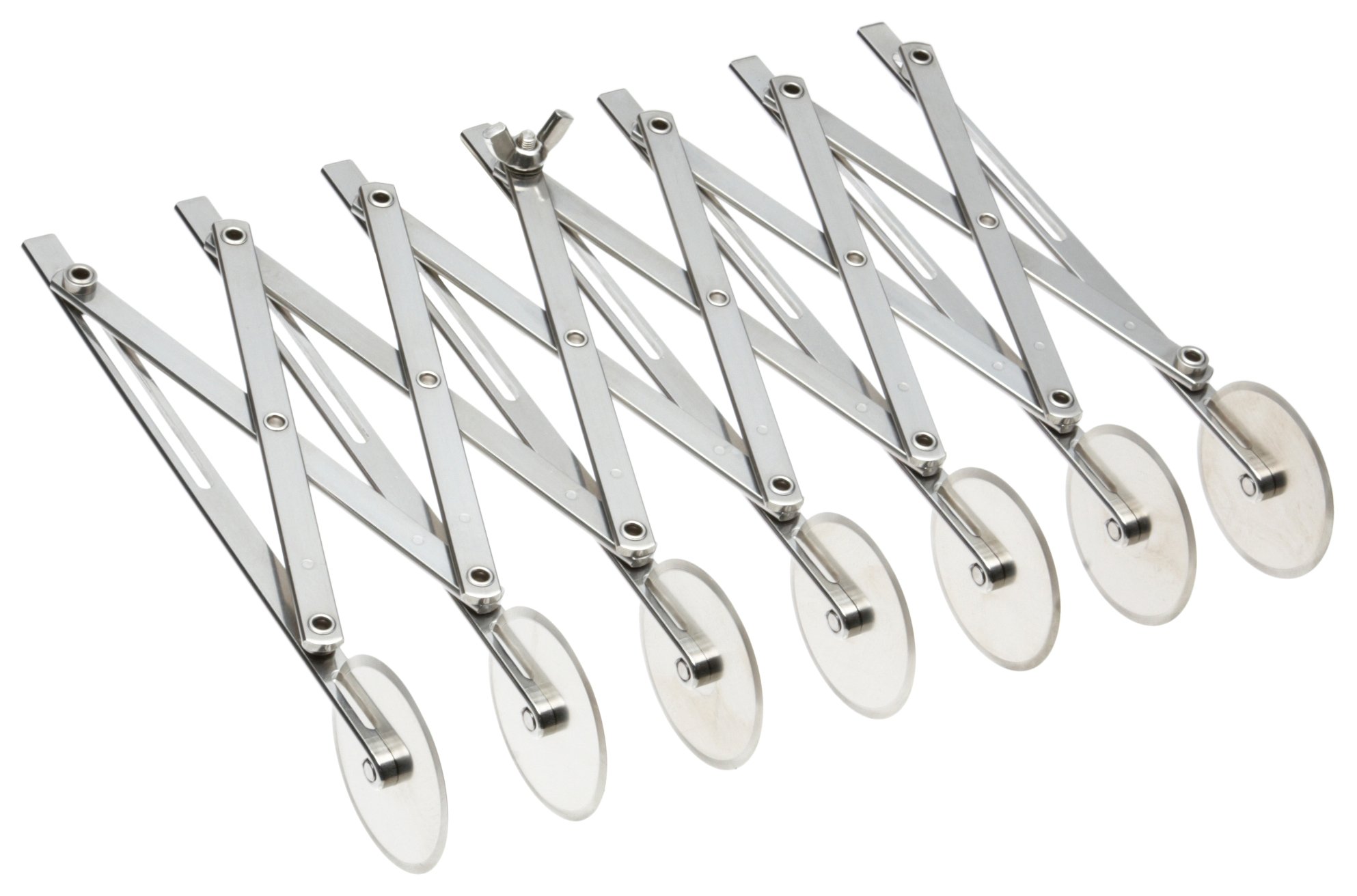 **Ateco 7-Wheel Stainless Steel Pastry Cutter – 2 1/8 Inch Wheels for Baking, Fondant, and Cookie Dough – Perfect for Professional and Home Bakers**