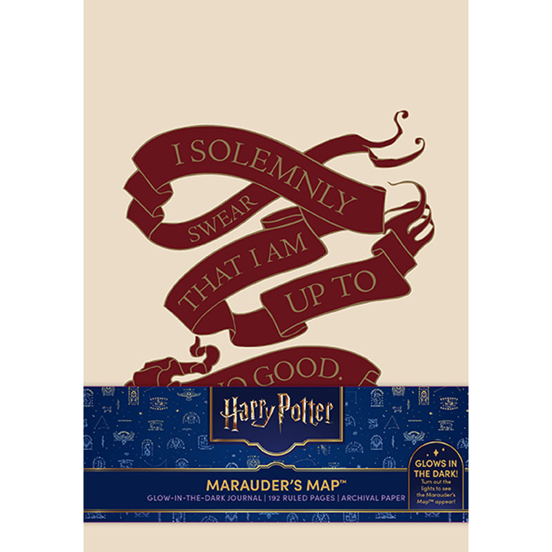 Harry Potter Marauder's Map Glow in the Dark Notebook - Wizarding World Inspired Journal for Fans, Perfect for Note Taking, Diary Writing & Collectible Gift