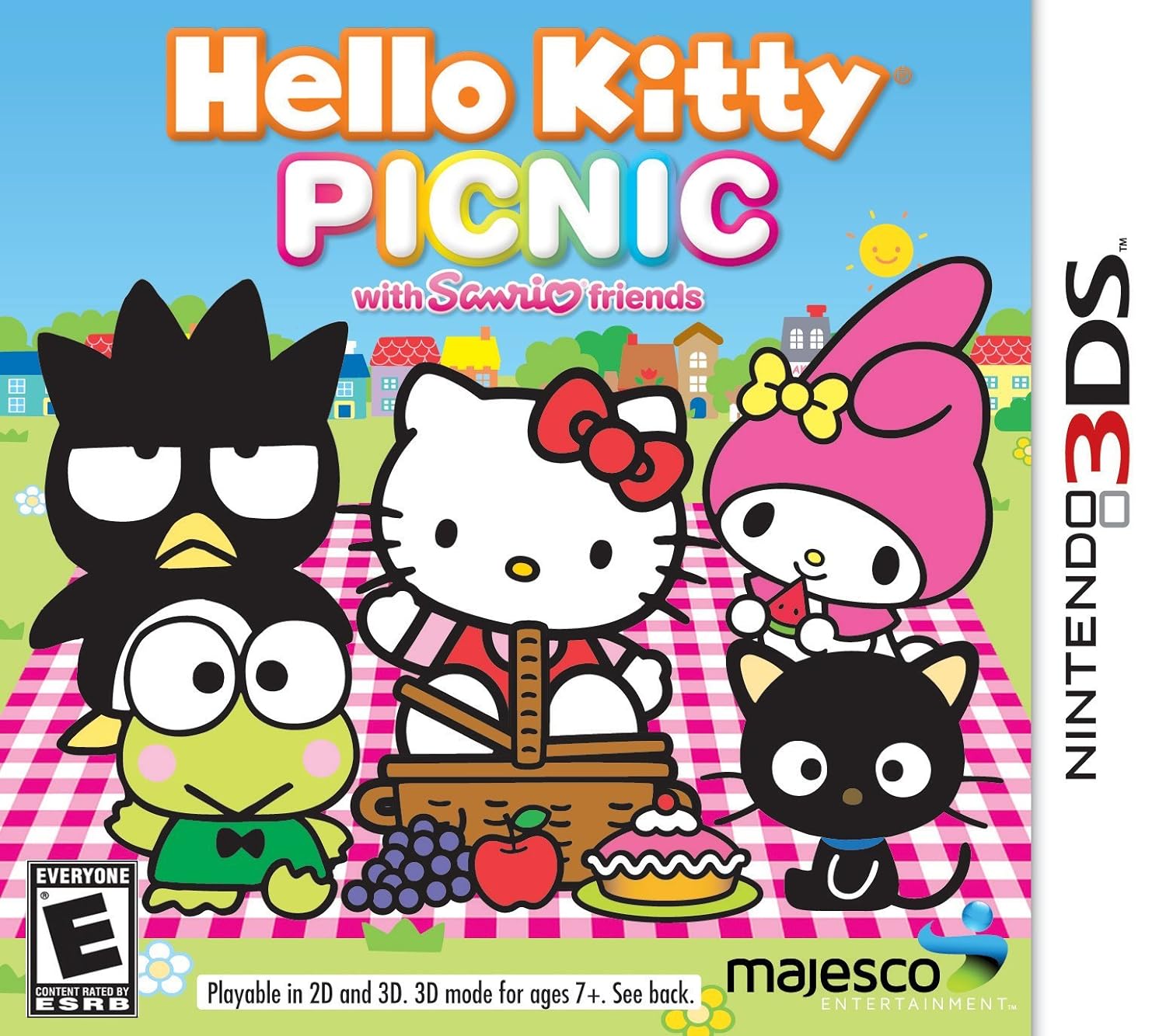 Hello Kitty Picnic Basket Set - Cute Insulated Lunch Tote with Matching Utensils for Girls & Kids - Perfect for Outdoor Picnics, School Lunches & Birthday Parties