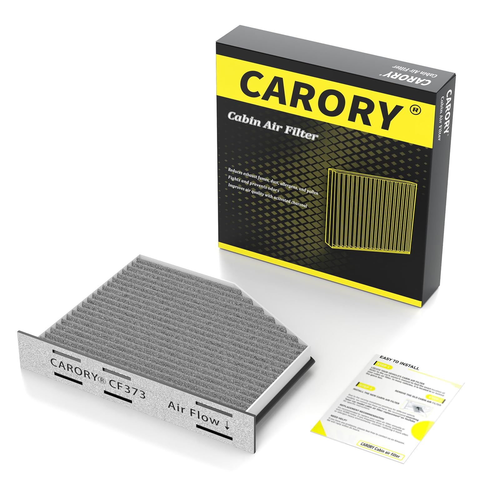 Premium Activated Carbon Cabin Air Filter for 2005-2022 VW & Audi Models - Beetle, Golf, Jetta, Passat, Tiguan, A3, Q3 | Improved Air Quality | Perfect for Allergy Season & City Driving