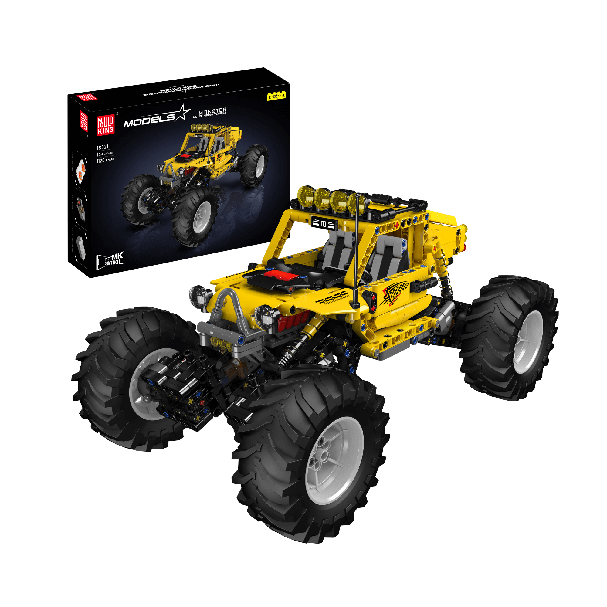 Mould King 18021 Off-Road Climbing Vehicle ATV Building Set - 1,120 Piece Construction Toy for Kids & Adults | Perfect for STEM Learning, Creative Play & Model Car Collection
