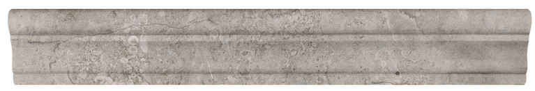 2-Pack 12 Inch Ritz Gray Honed Marble Chair Rail Molding - Premium Wall Trim for Dining Room, Living Room & Bedroom Decor
