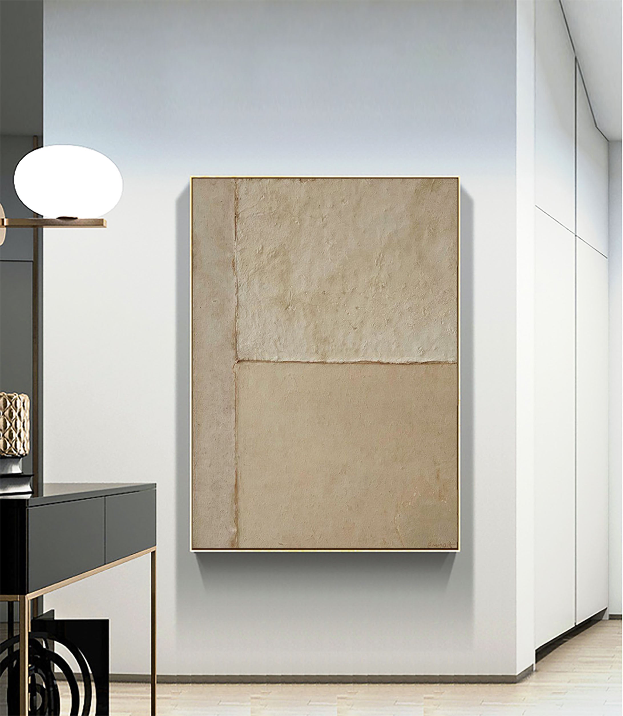 Abstract Tranquility Wall Art Painting - Modern Home Decor for Living Room, Bedroom & Office - Serene Canvas Print #WS091