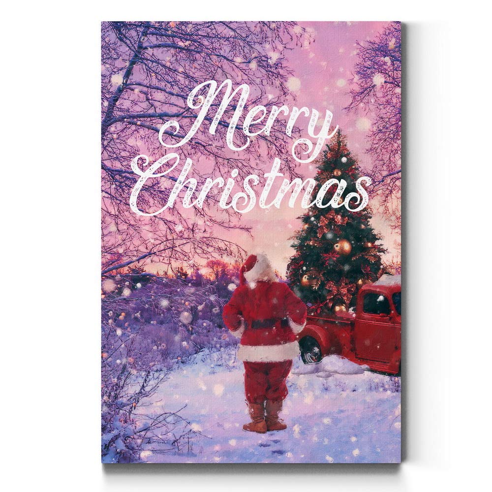 Renditions Gallery Christmas Canvas Wall Art - Winter Wonderland Holiday Décor with Hot Chocolate & Gingerbread House Theme (32x48 inches) - Perfect for Living Room, Bedroom, or Office Seasonal Decoration