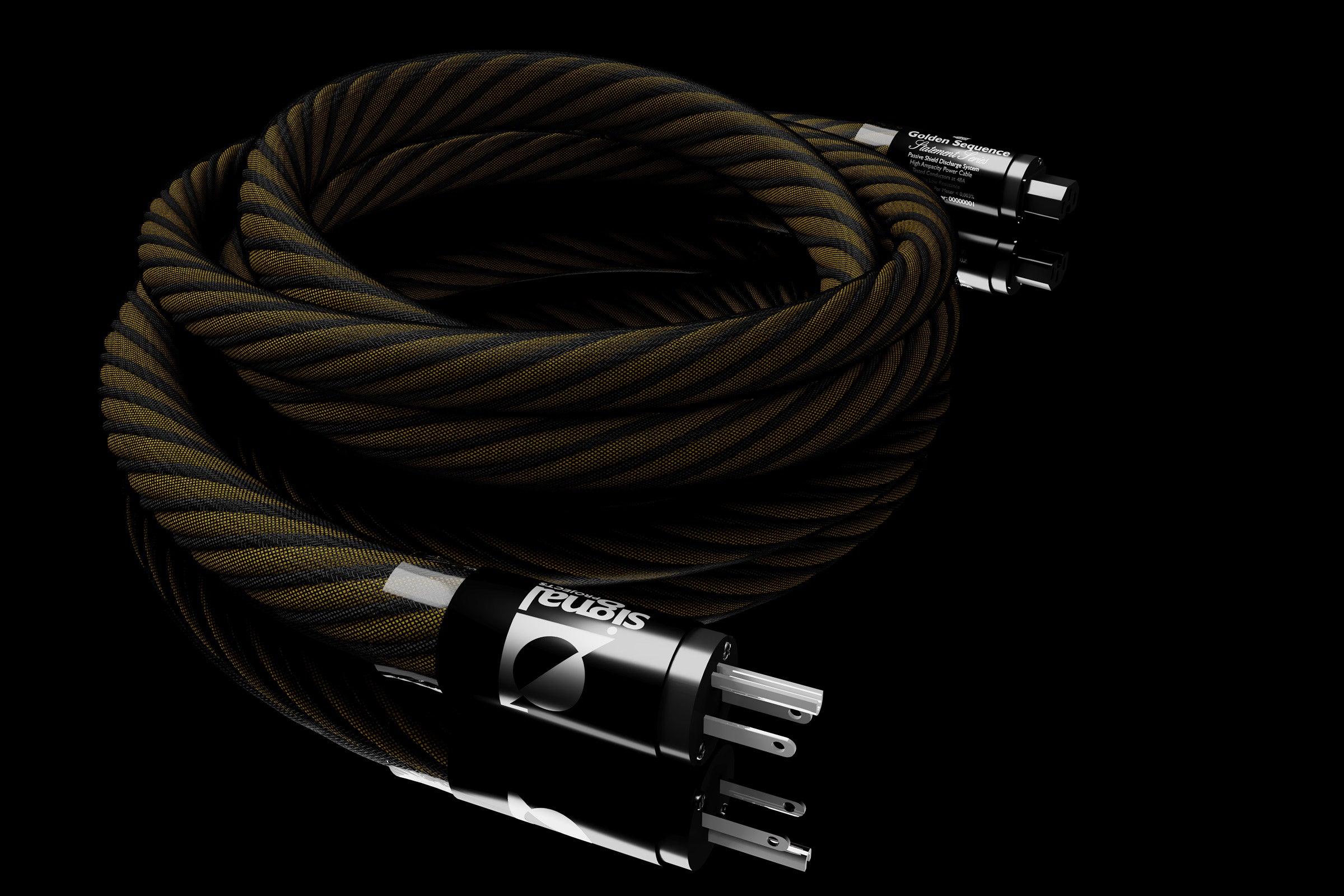 Golden Sequence Power Cable by Signal Projects - High-Performance Audio Cable for Studio, Home Theater & Audiophile Systems (US Version)